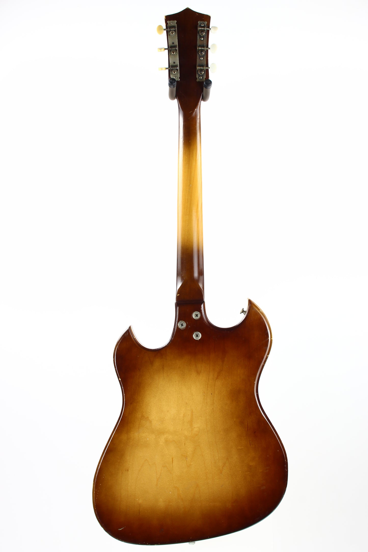 1960s Custom Kraft Kay Vanguard Sunburst USA - 1-Pickup, Vintage Catalog Guitar! Harmony Silvertone, Brazilian Rosewood board