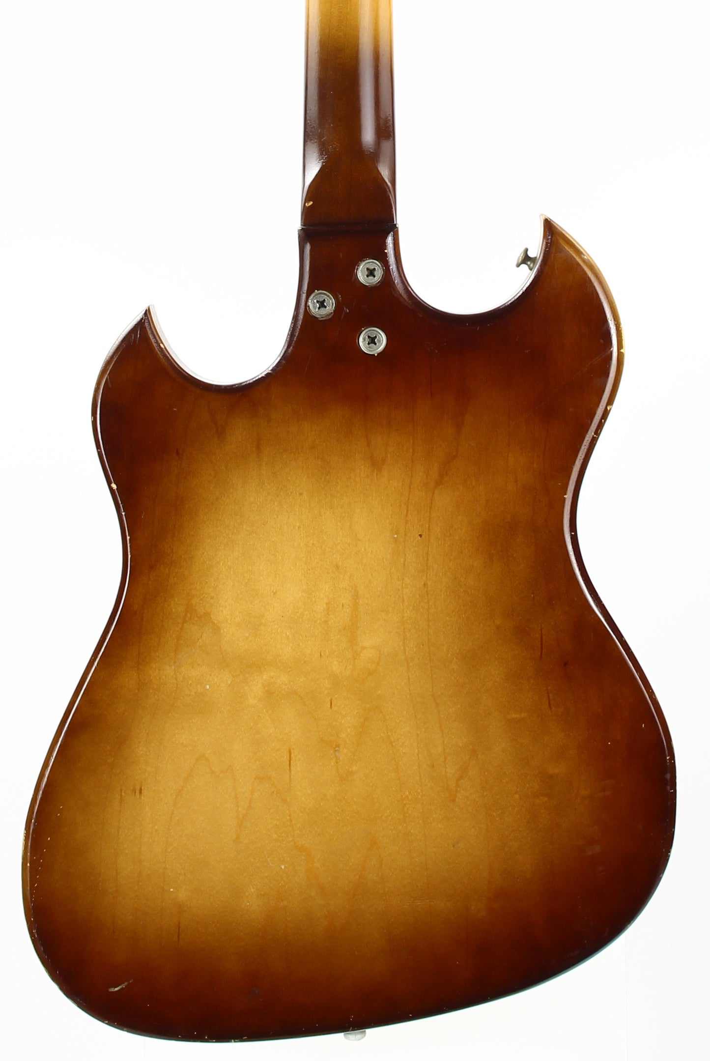 1960s Custom Kraft Kay Vanguard Sunburst USA - 1-Pickup, Vintage Catalog Guitar! Harmony Silvertone, Brazilian Rosewood board