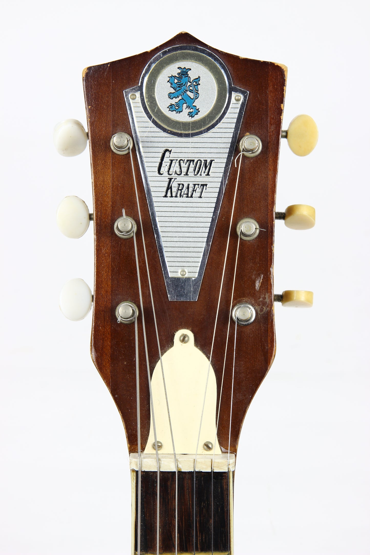 1960s Custom Kraft Kay Vanguard Sunburst USA - 1-Pickup, Vintage Catalog Guitar! Harmony Silvertone, Brazilian Rosewood board