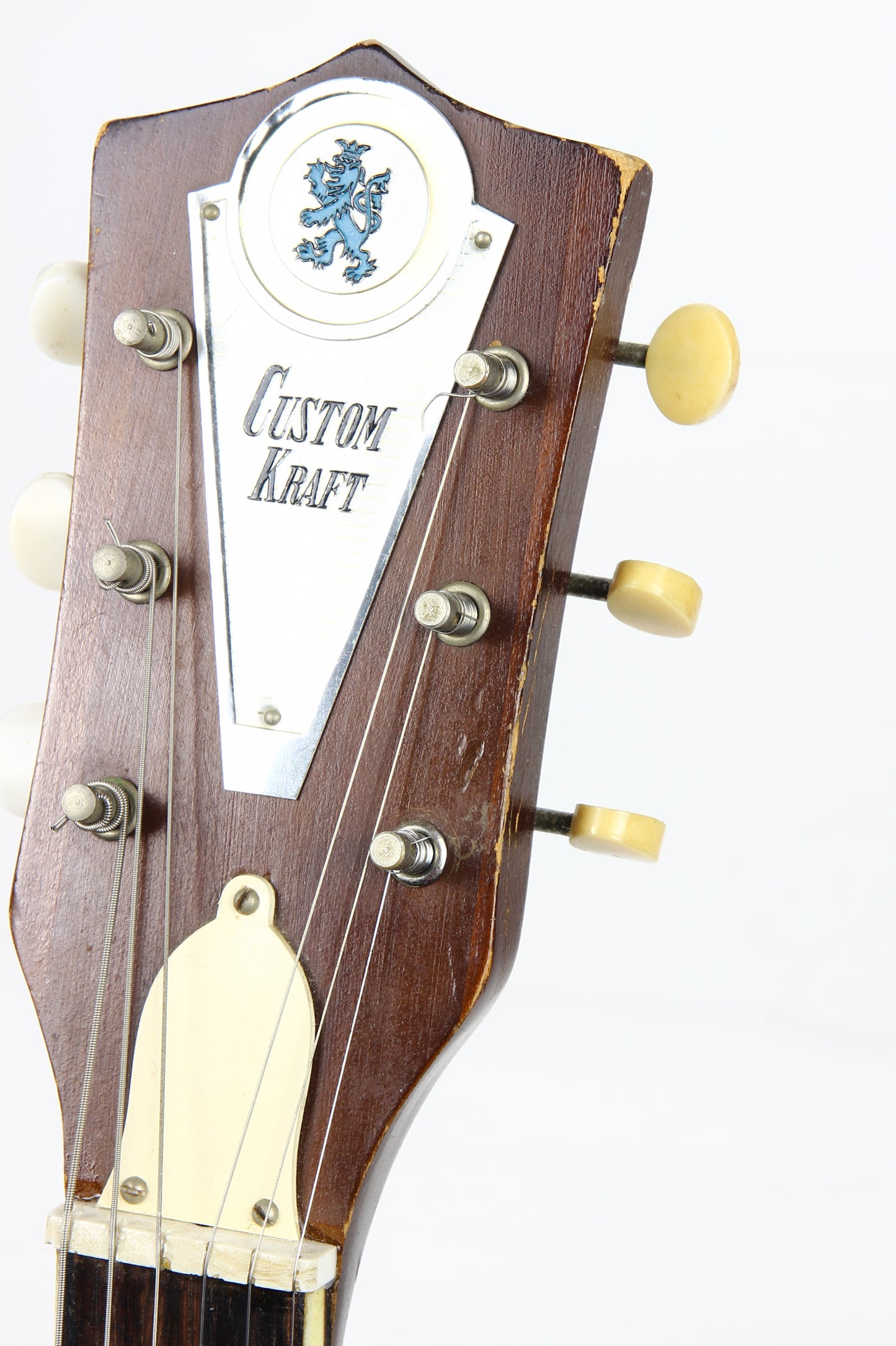 1960s Custom Kraft Kay Vanguard Sunburst USA - 1-Pickup, Vintage Catalog Guitar! Harmony Silvertone, Brazilian Rosewood board