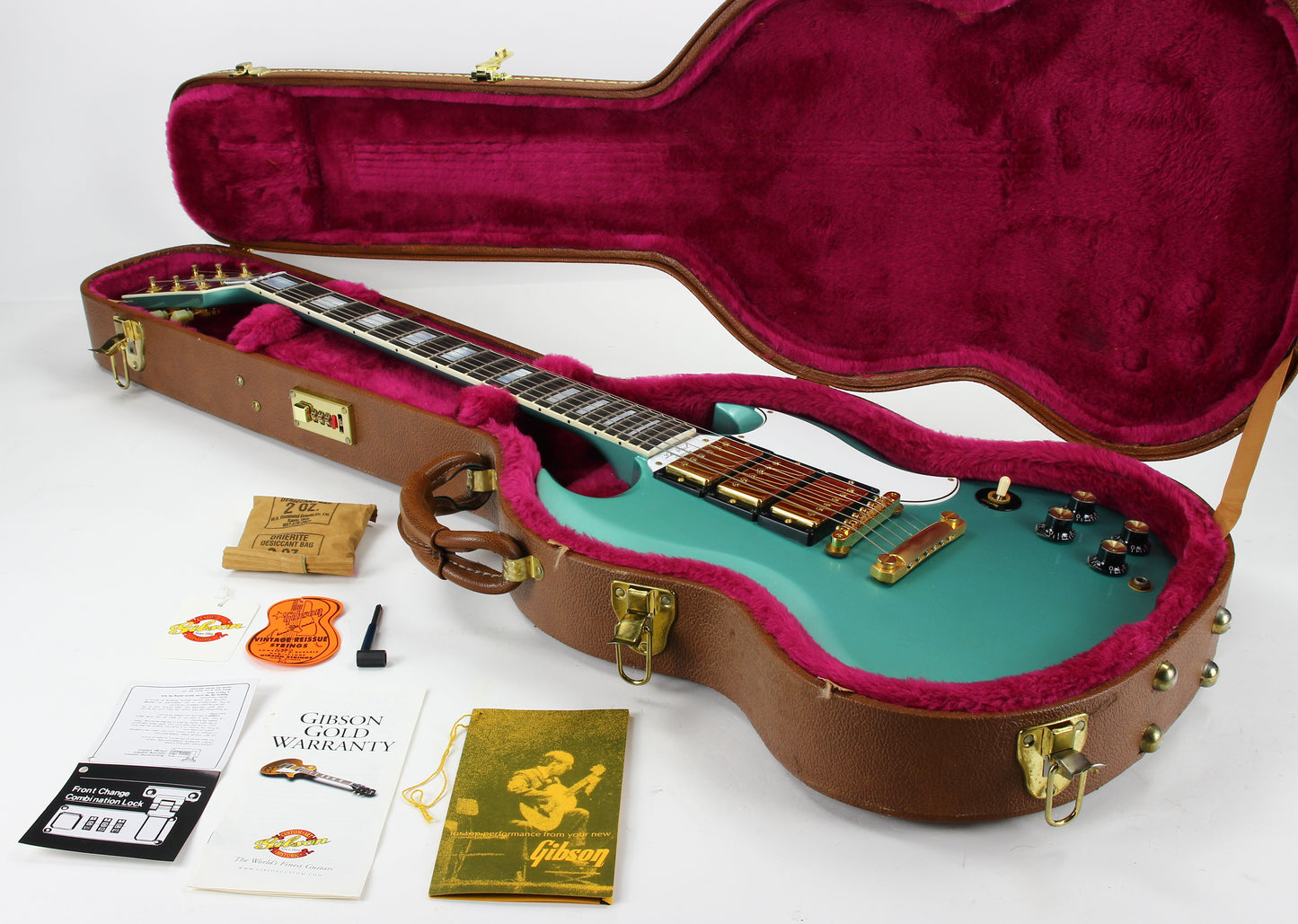 2000 Gibson Custom Shop 1961 Les Paul SG Custom Inverness Green UNPLAYED | 3 Pickups, Ebony Board