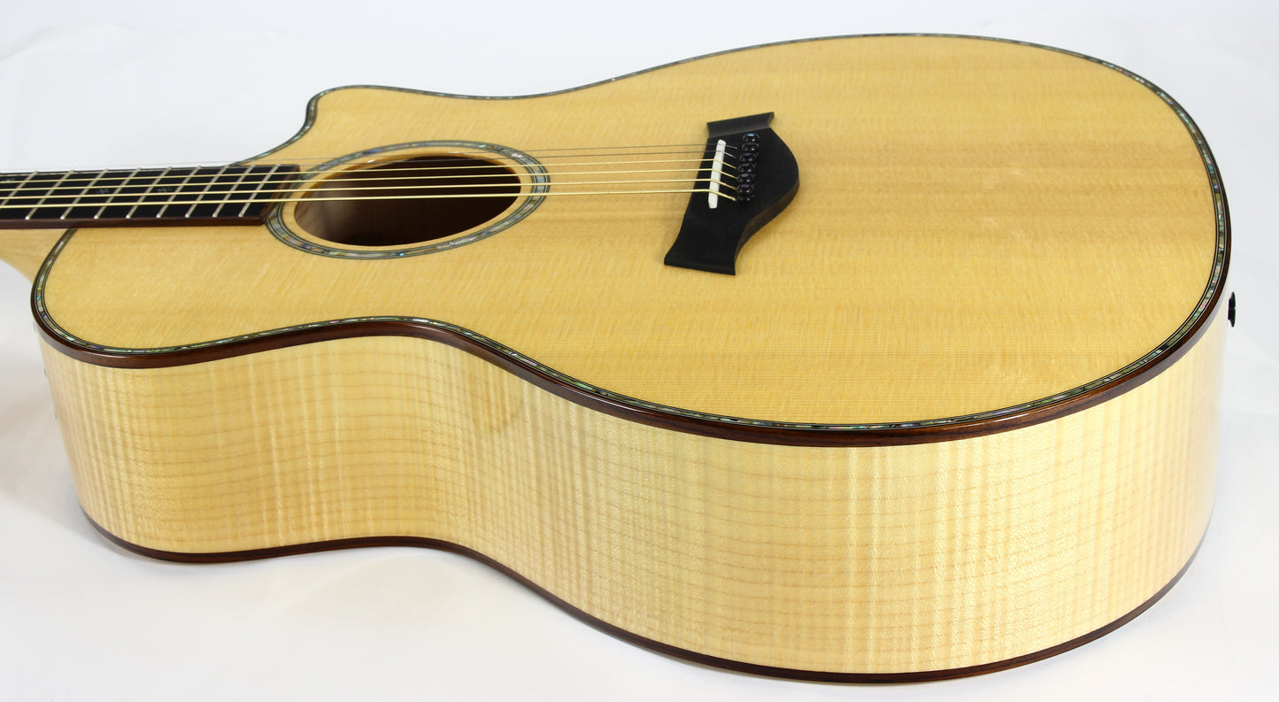 UNPLAYED! 2003 Taylor 614ce-L3 Fall Limited - Flamed Maple, Cocobolo Fittings, 914 Abalone Inlays!