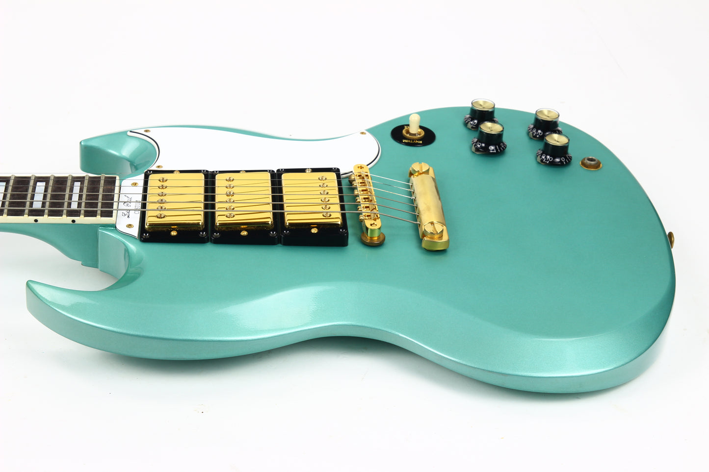 2000 Gibson Custom Shop 1961 Les Paul SG Custom Inverness Green UNPLAYED | 3 Pickups, Ebony Board