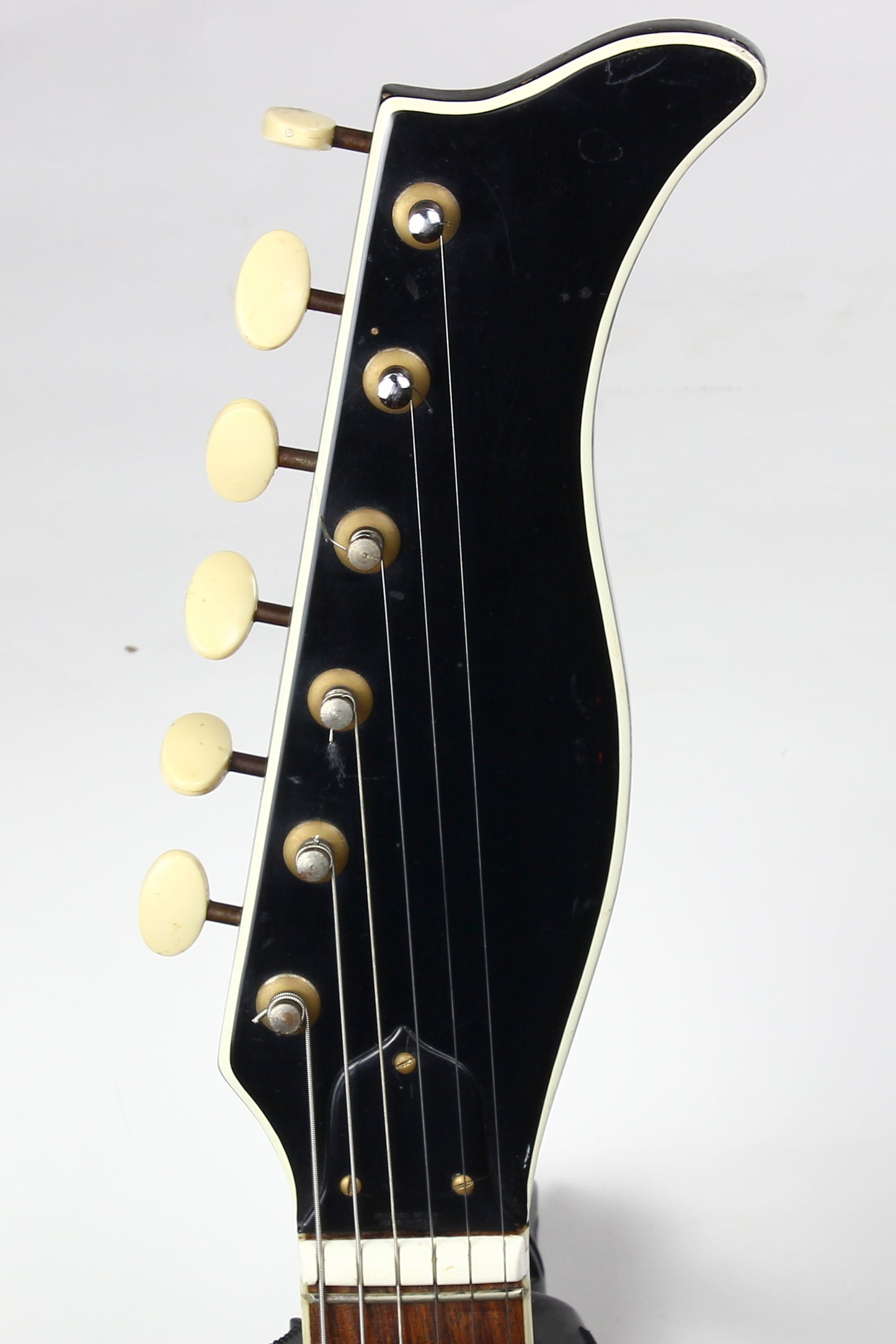 1962 EKO 700 3V Vintage Made in Italy Guitar RARE BLACK Tortoise Guard