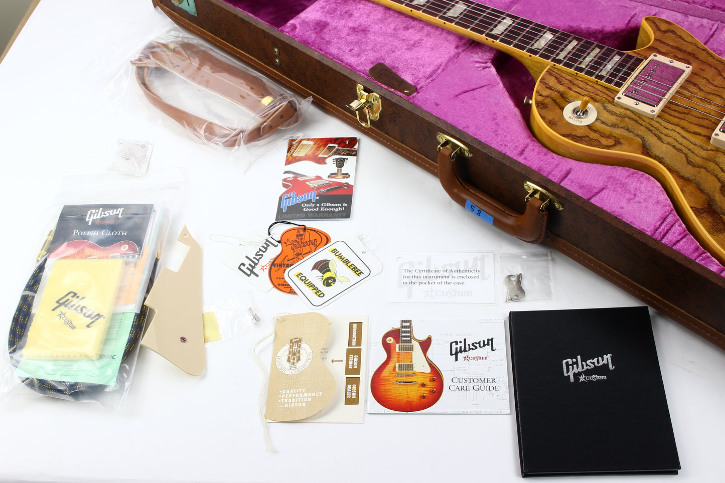 2008 Gibson '59 Les Paul OAK Top KORINA Back/Neck RARE Custom Shop 1959 Historic Reissue R9
