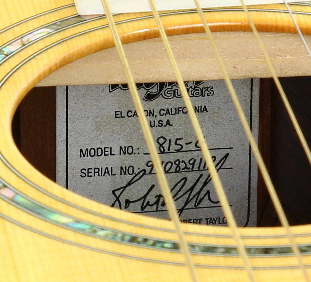 UNPLAYED! 1994 Taylor 815C Jumbo Acoustic Guitar - Florentine Cutaway, 800 series 810 812 814ce 815ce