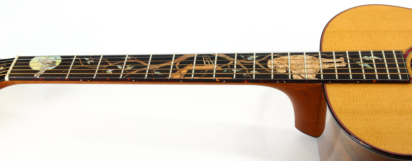 UNPLAYED! 1997 Taylor Cujo-14 Grand Auditorium Stephen King Signed Model Acoustic Guitar - Cedar/Walnut 10