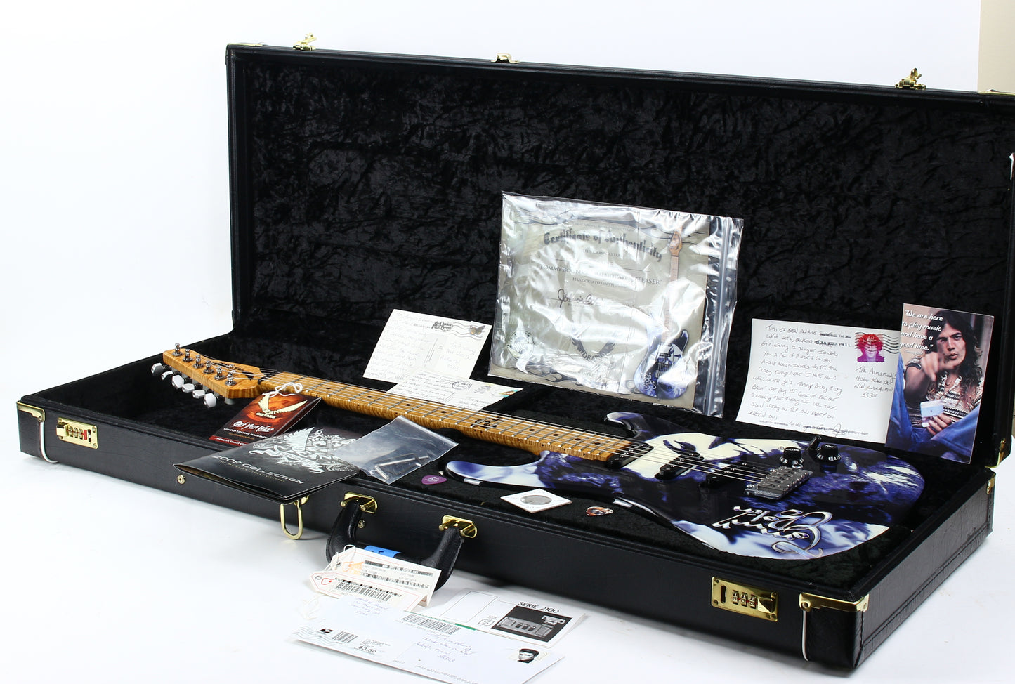 Dean USA 2008 Tommy Bolin Tribute Teaser Strat Guitar | Amazing Flame Neck