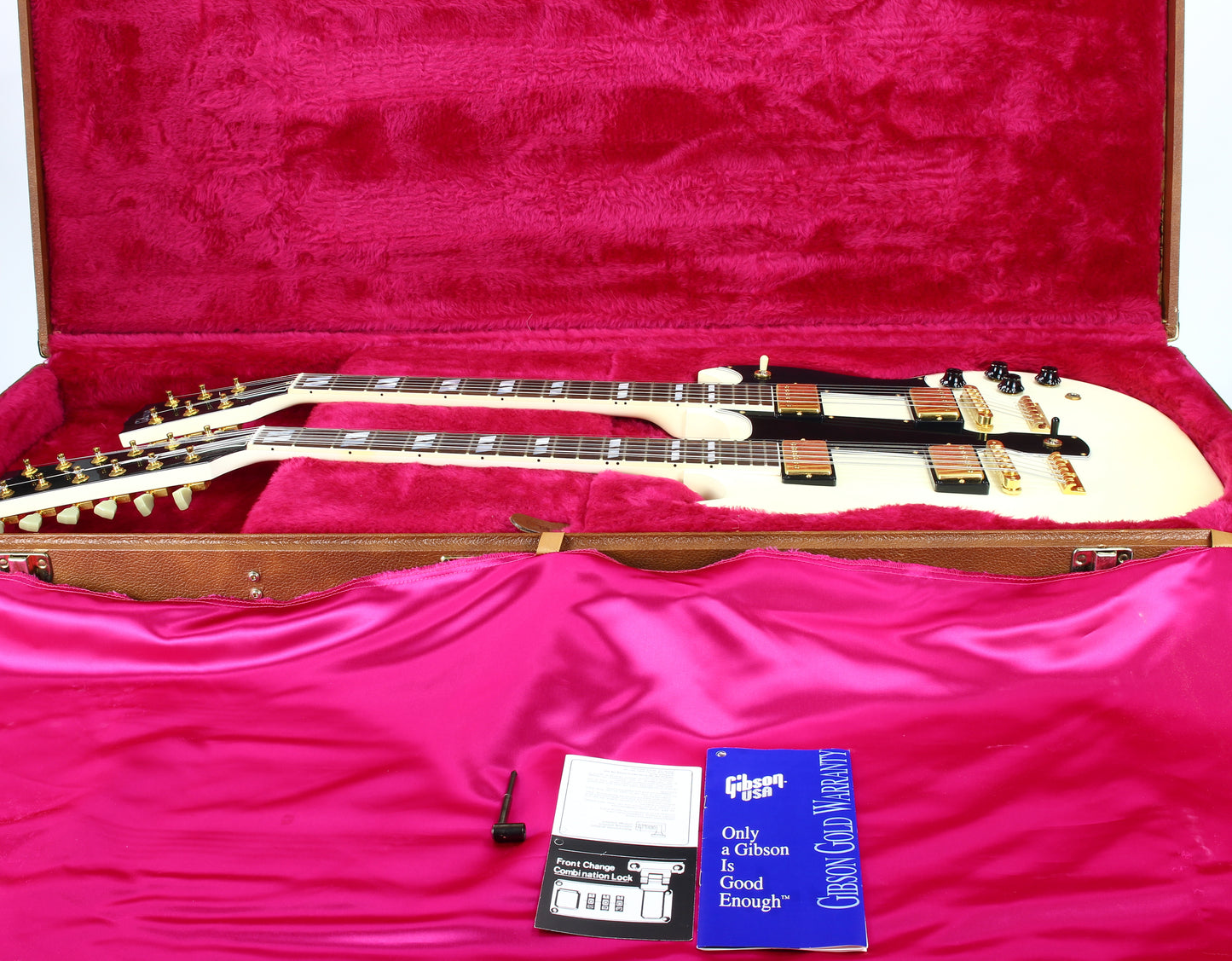 CLEAN 2001 Gibson EDS-1275 Double neck SG Alpine White 6/12 - Don Felder Alex Lifeson Jimmy Page Vibes