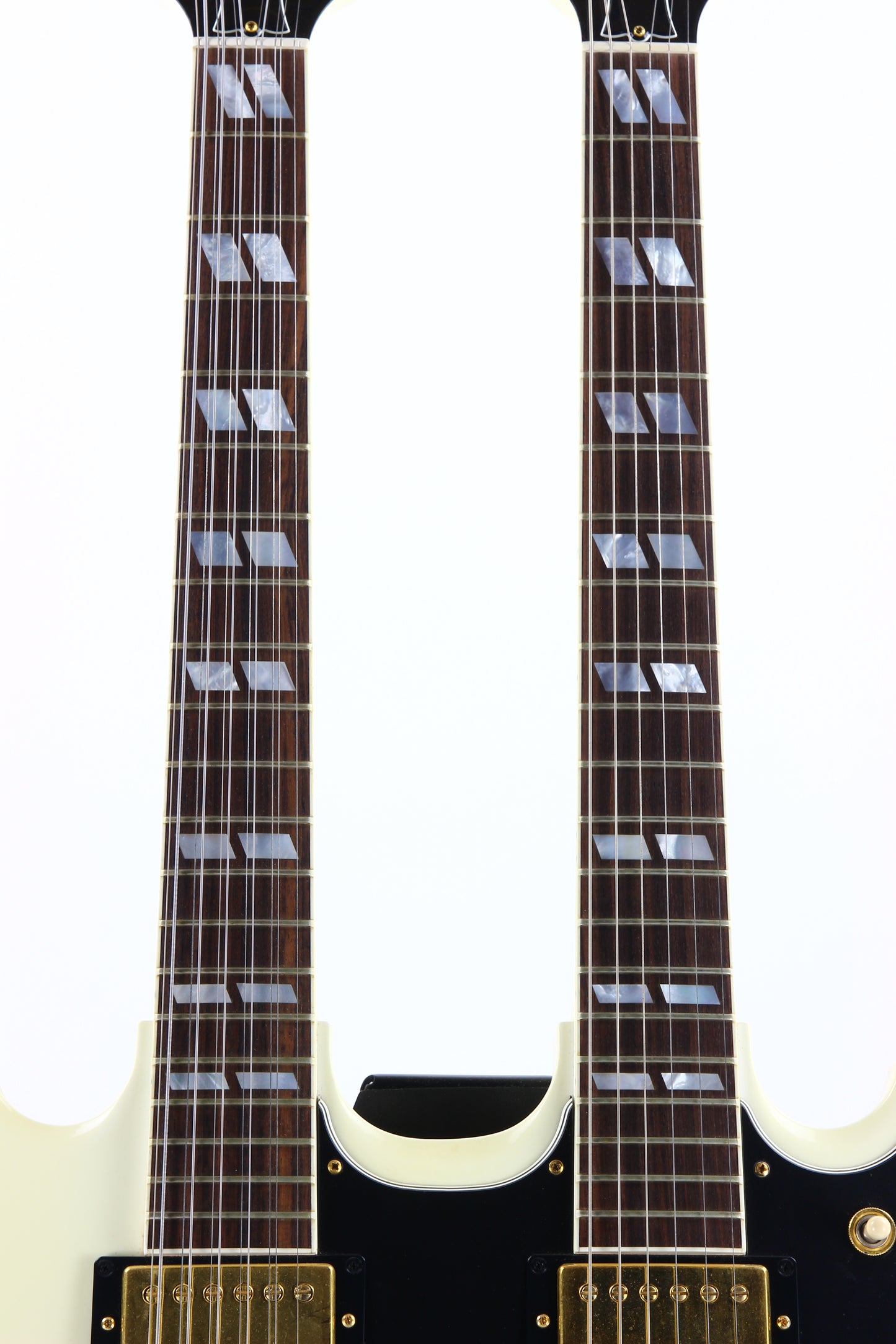 CLEAN 2001 Gibson EDS-1275 Double neck SG Alpine White 6/12 - Don Felder Alex Lifeson Jimmy Page Vibes