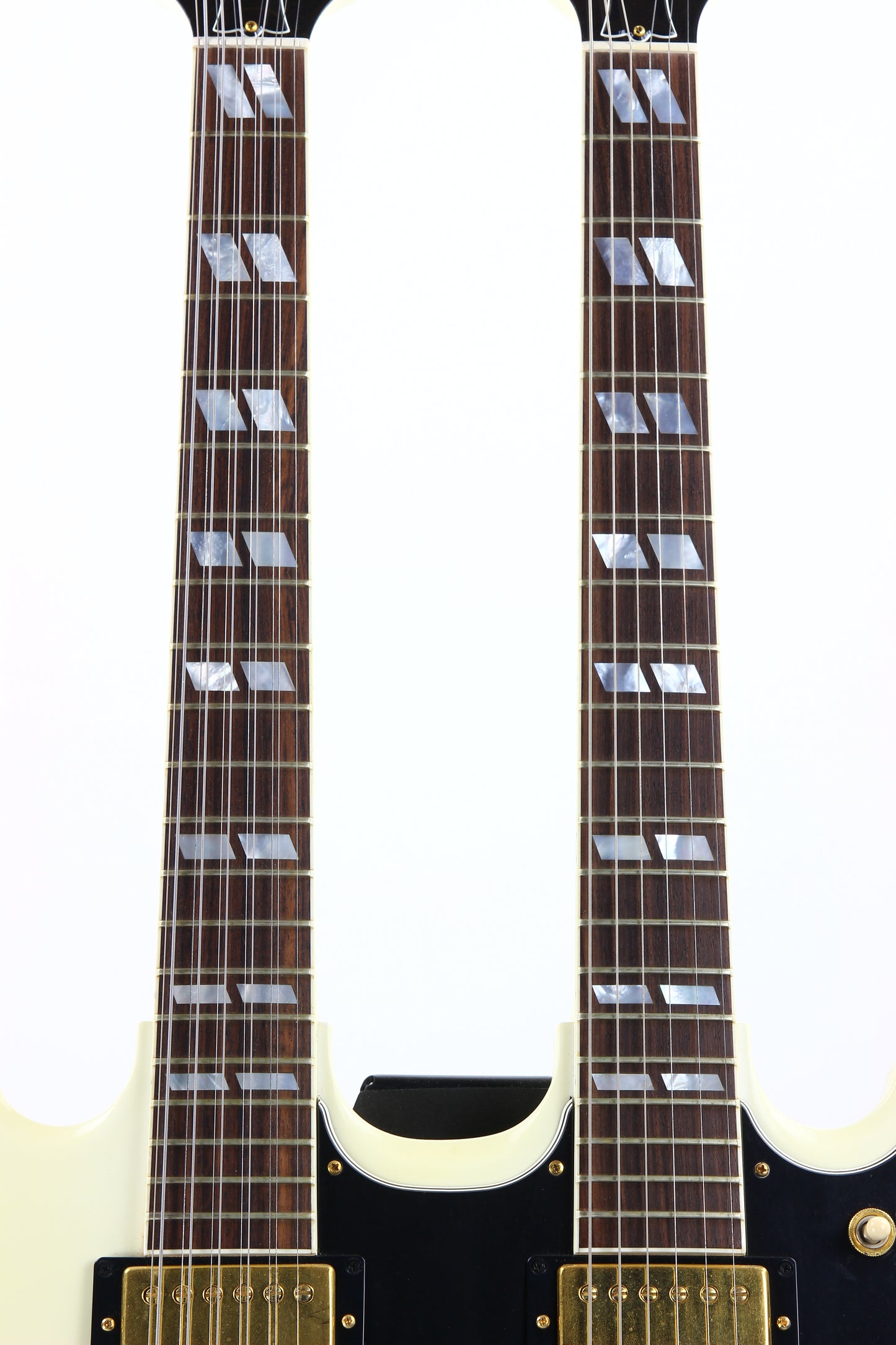 CLEAN 2001 Gibson EDS-1275 Double neck SG Alpine White 6/12 - Don Felder Alex Lifeson Jimmy Page Vibes