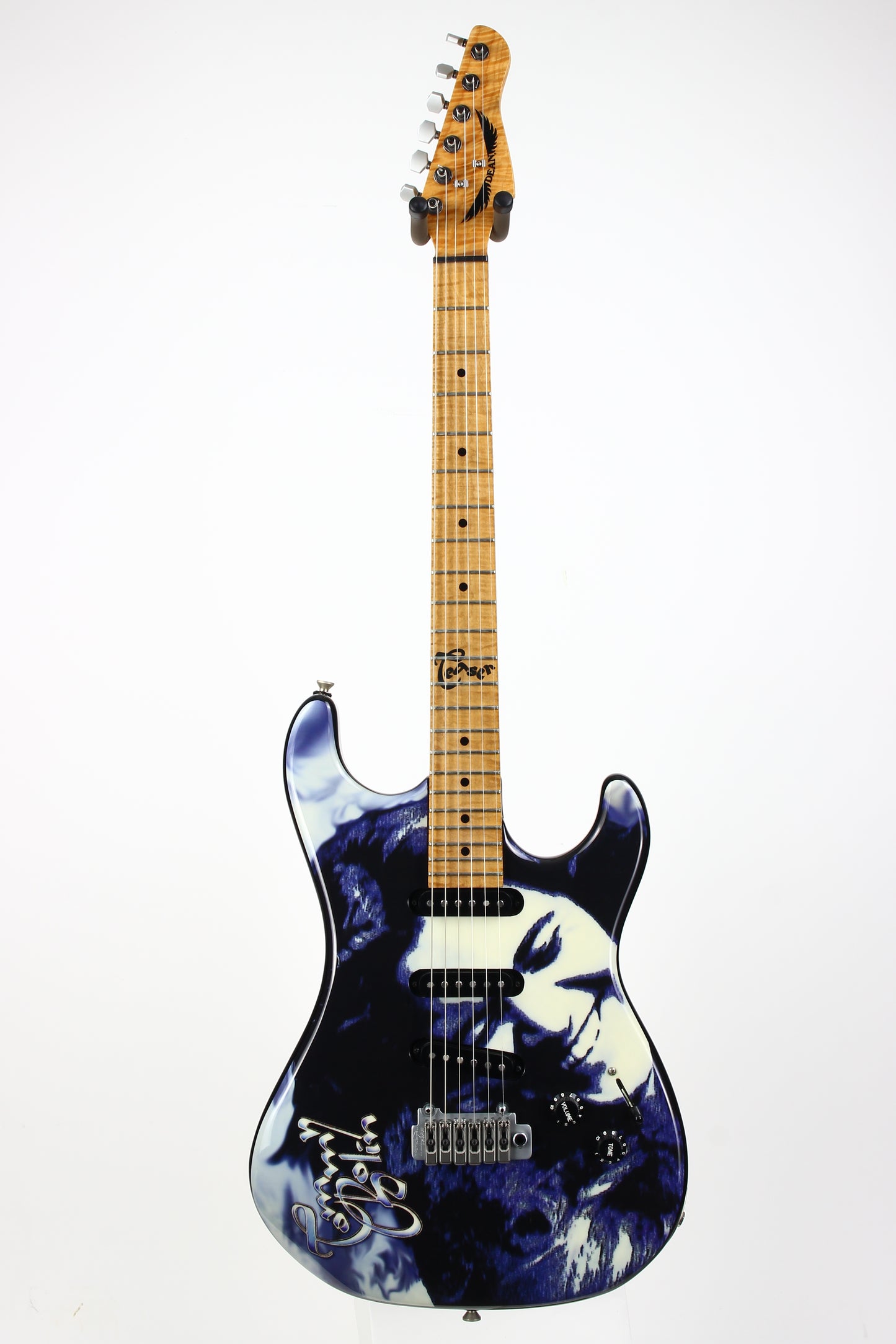 Dean USA 2008 Tommy Bolin Tribute Teaser Strat Guitar | Amazing Flame Neck