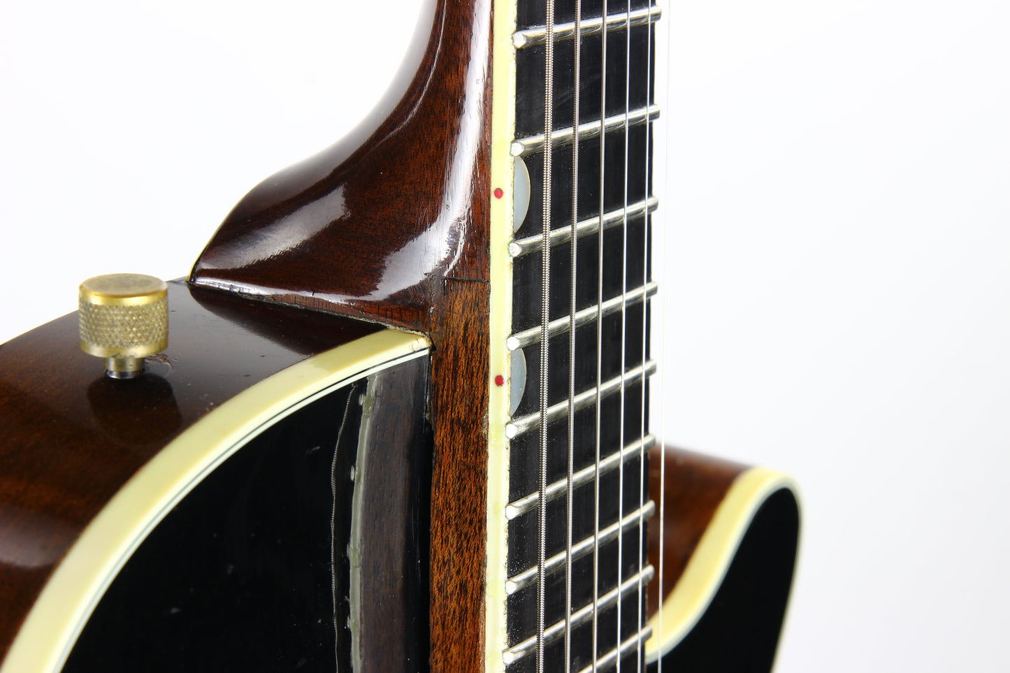 1955 Gretsch Duo Jet Black Vintage Electric Guitar w/ Tweed Case - Original Black Nitron Drum Wrap Top!