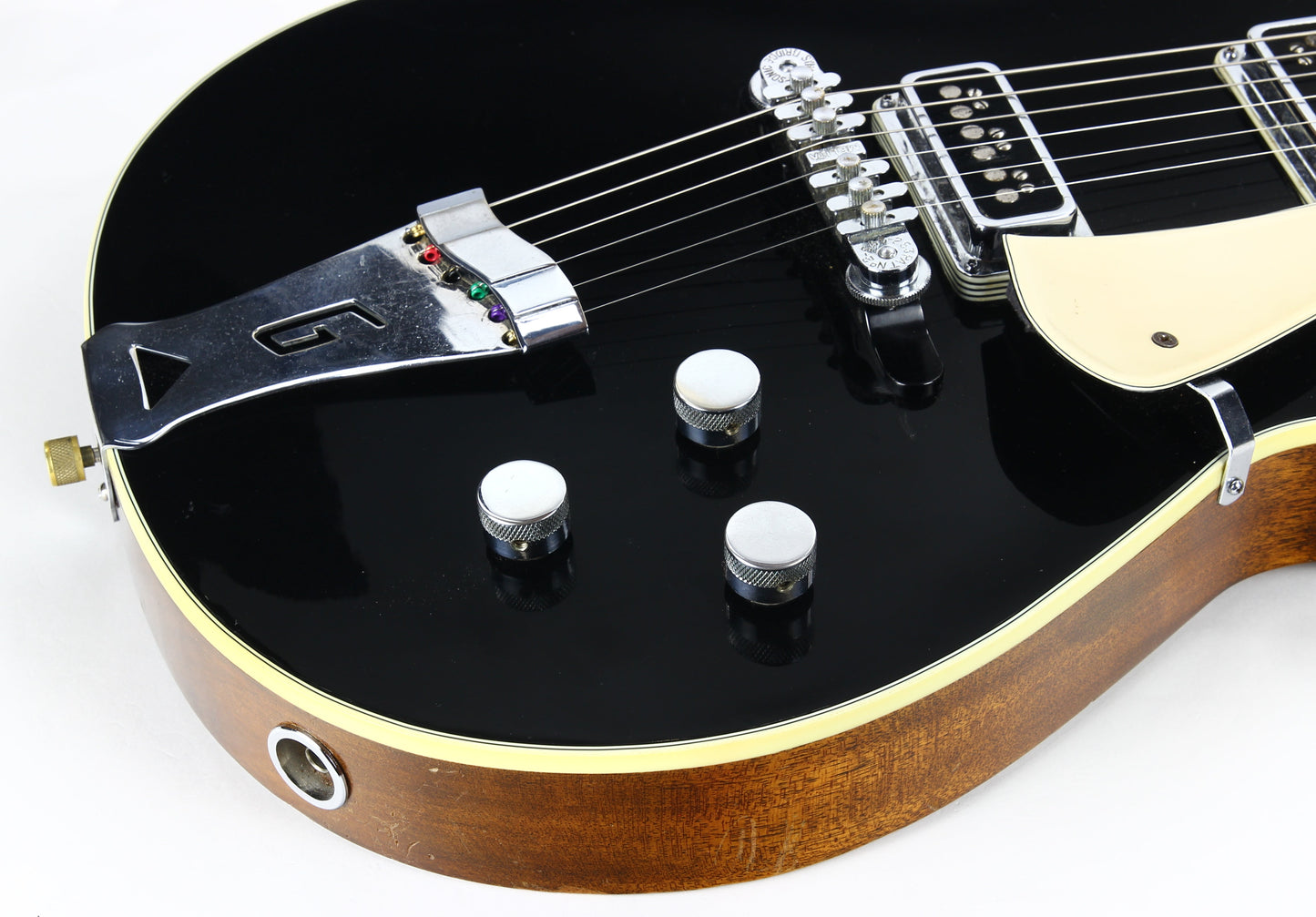 1955 Gretsch Duo Jet Black Vintage Electric Guitar w/ Tweed Case - Original Black Nitron Drum Wrap Top!