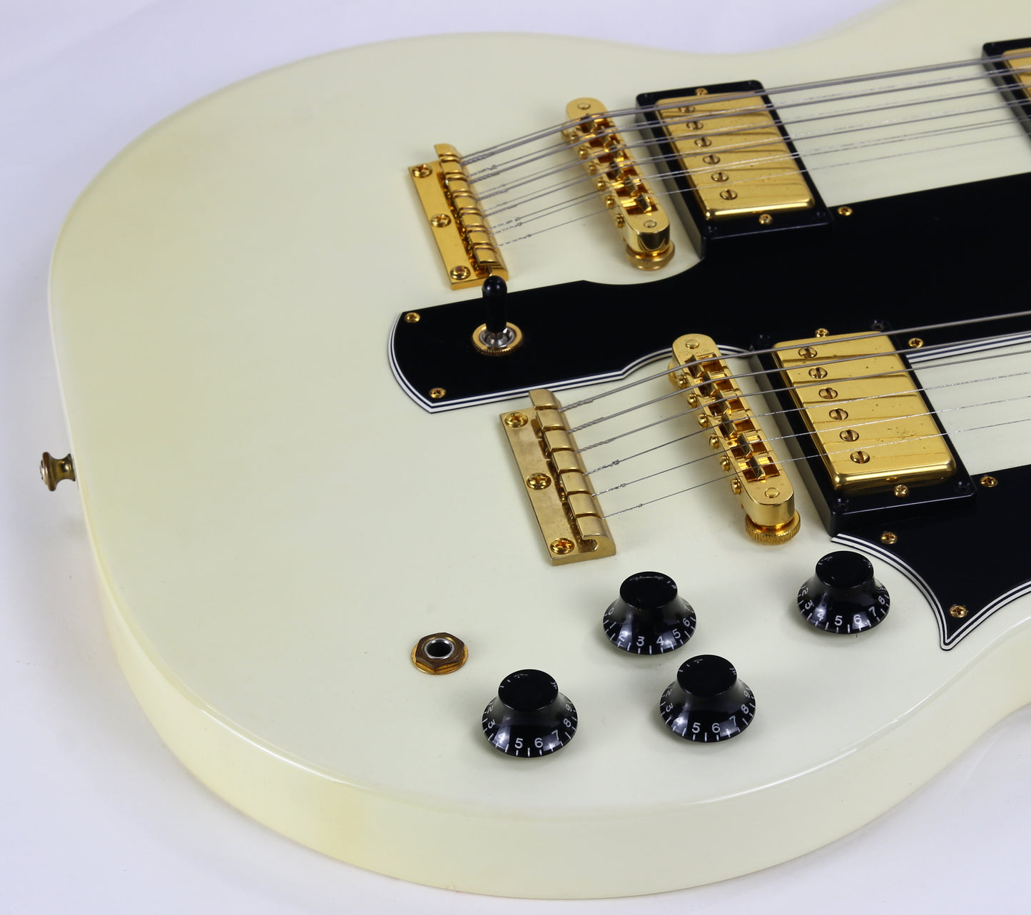 CLEAN 2001 Gibson EDS-1275 Double neck SG Alpine White 6/12 - Don Felder Alex Lifeson Jimmy Page Vibes