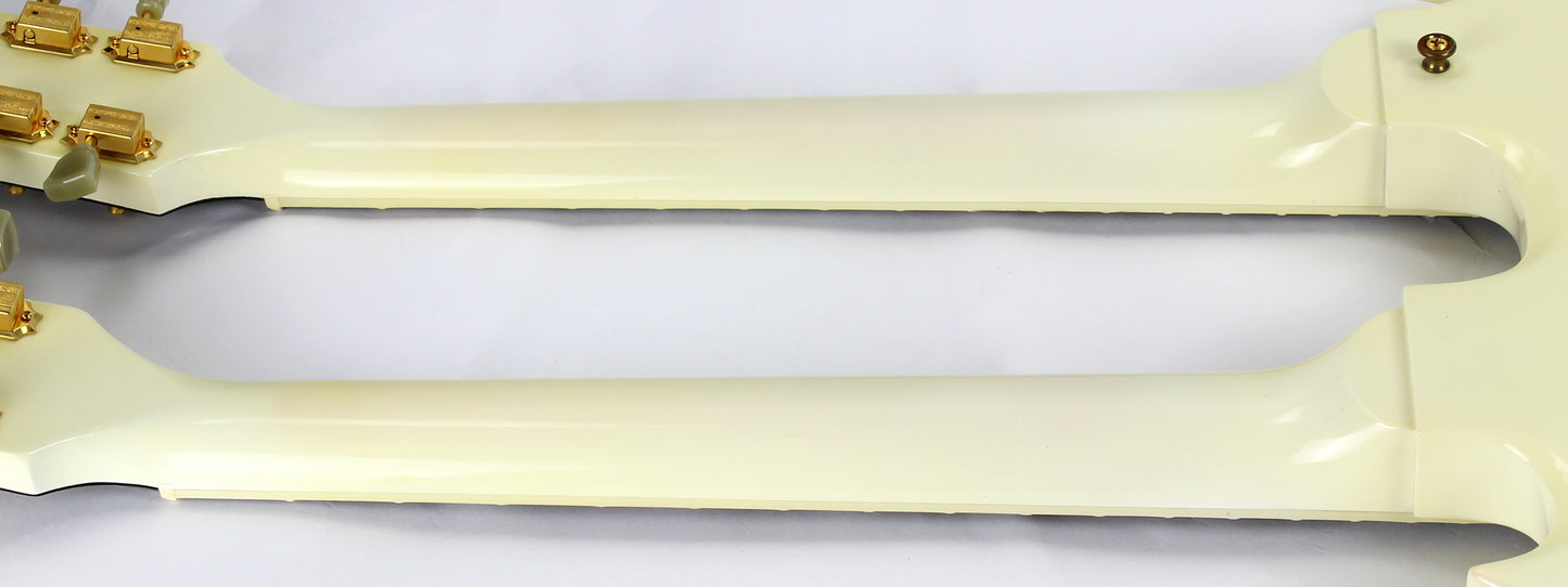 CLEAN 2001 Gibson EDS-1275 Double neck SG Alpine White 6/12 - Don Felder Alex Lifeson Jimmy Page Vibes