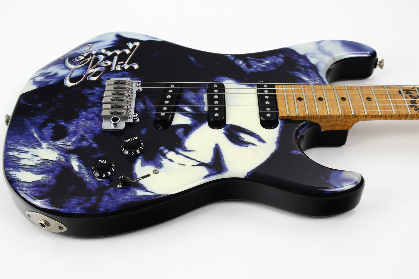 Dean USA 2008 Tommy Bolin Tribute Teaser Strat Guitar | Amazing Flame Neck