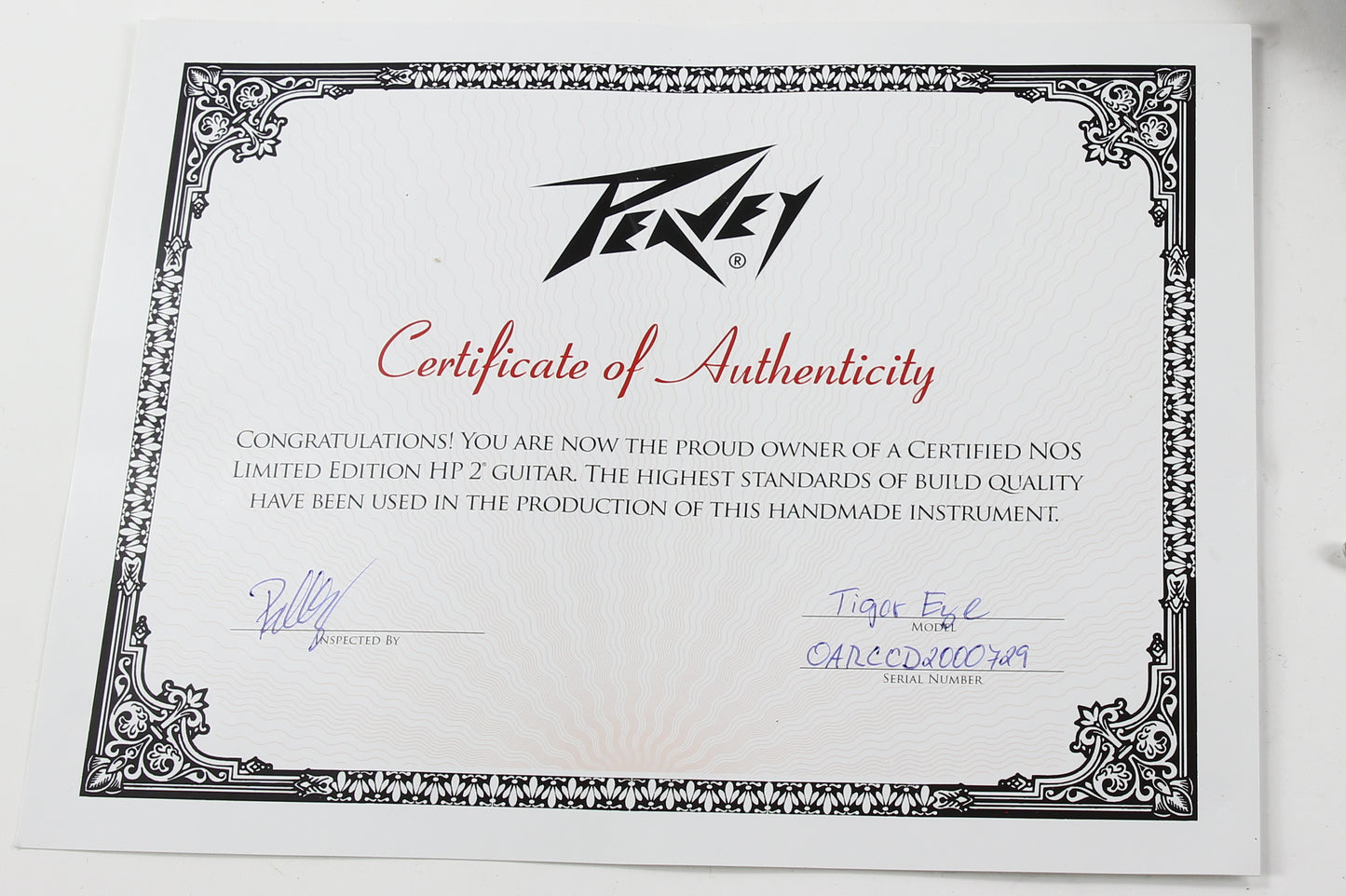 Peavey Limited Edition HP 2 Tiger Eye NOS hp2
