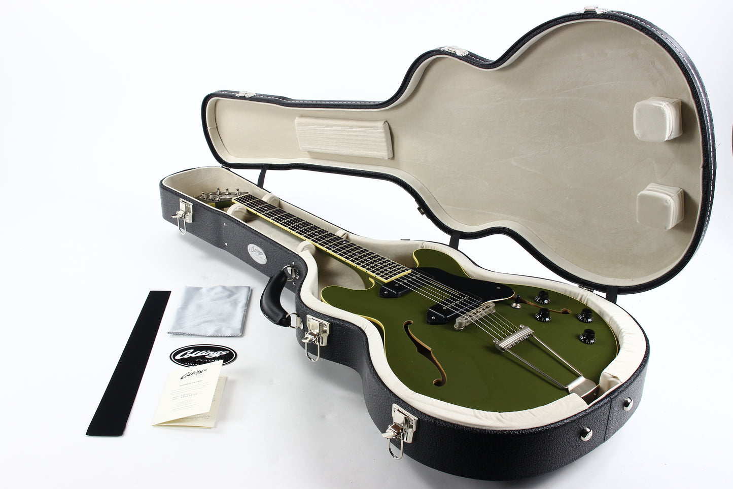 2024 Collings I-30 LC Olive Drab Green AGED Dual THROBAK Dog Ear P-90's