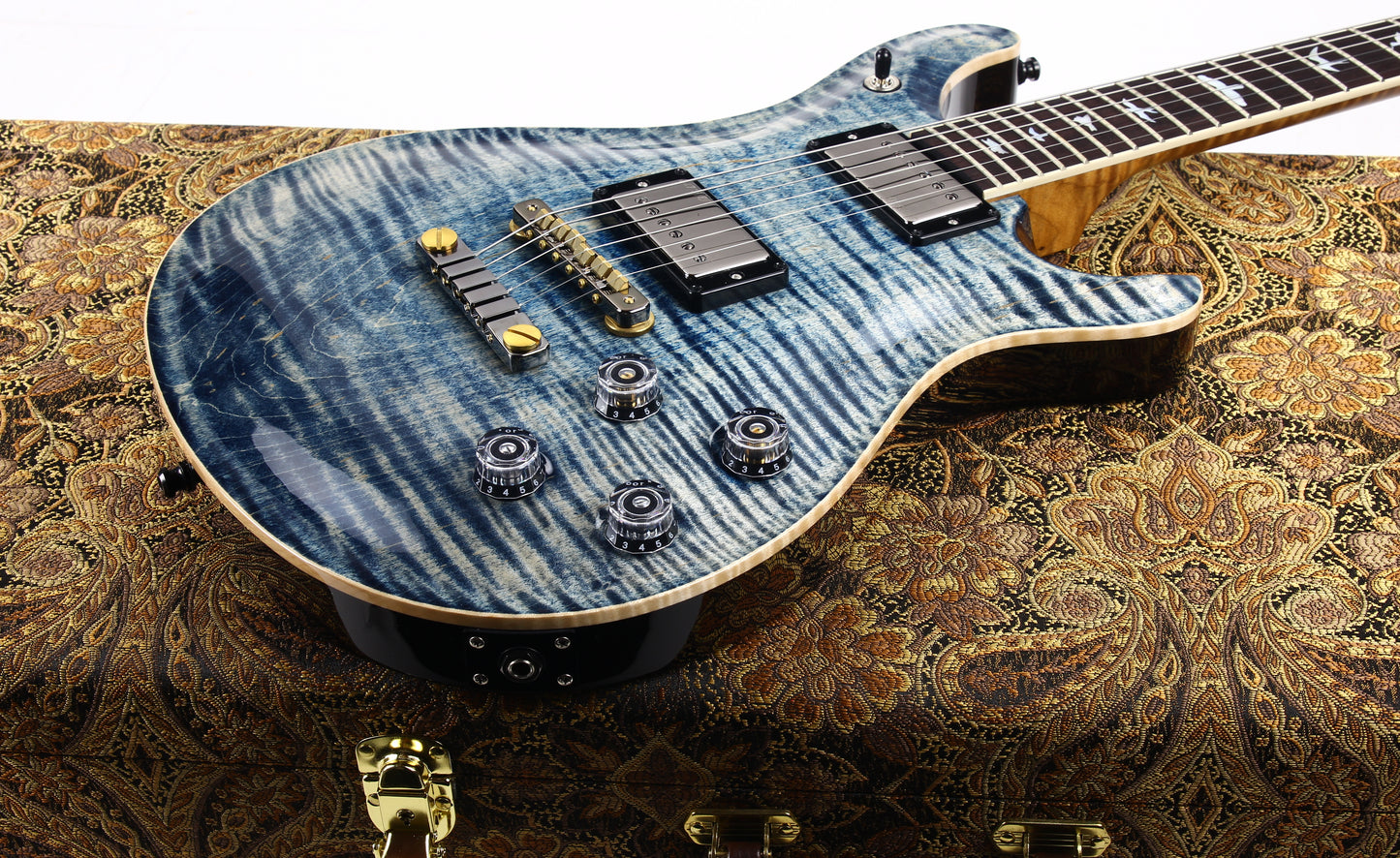 MINTY 2023 PRS Wood Library McCarty 594 10 Top - Faded Whale Blue, jean, 58/15 Humbucker Pickups!