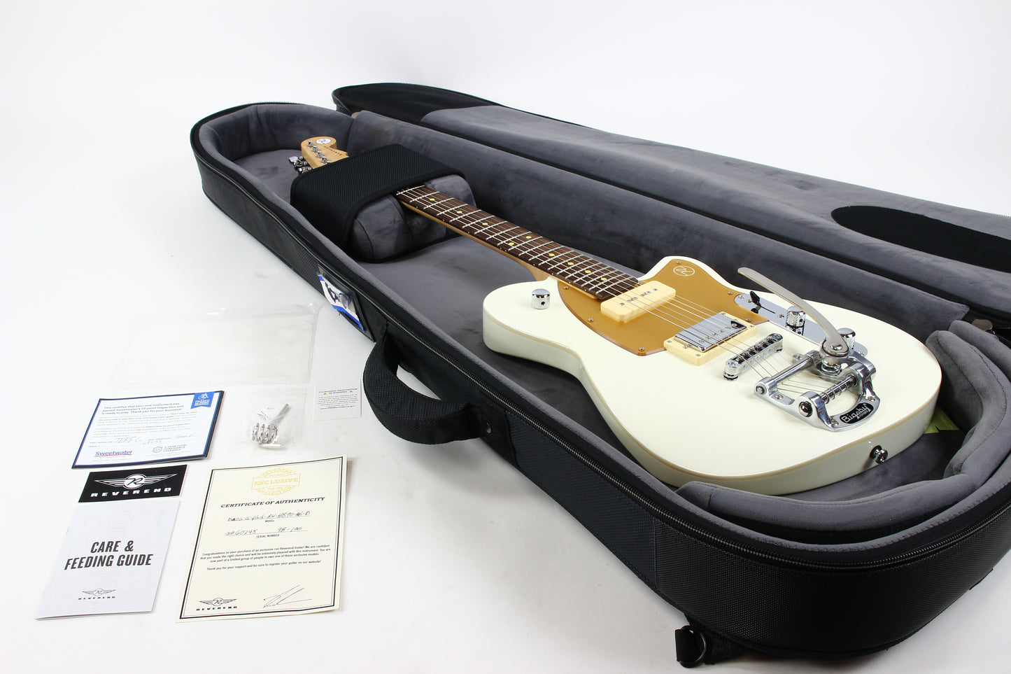 Reverend Double Agent OG Pearl Edition White Limited Run