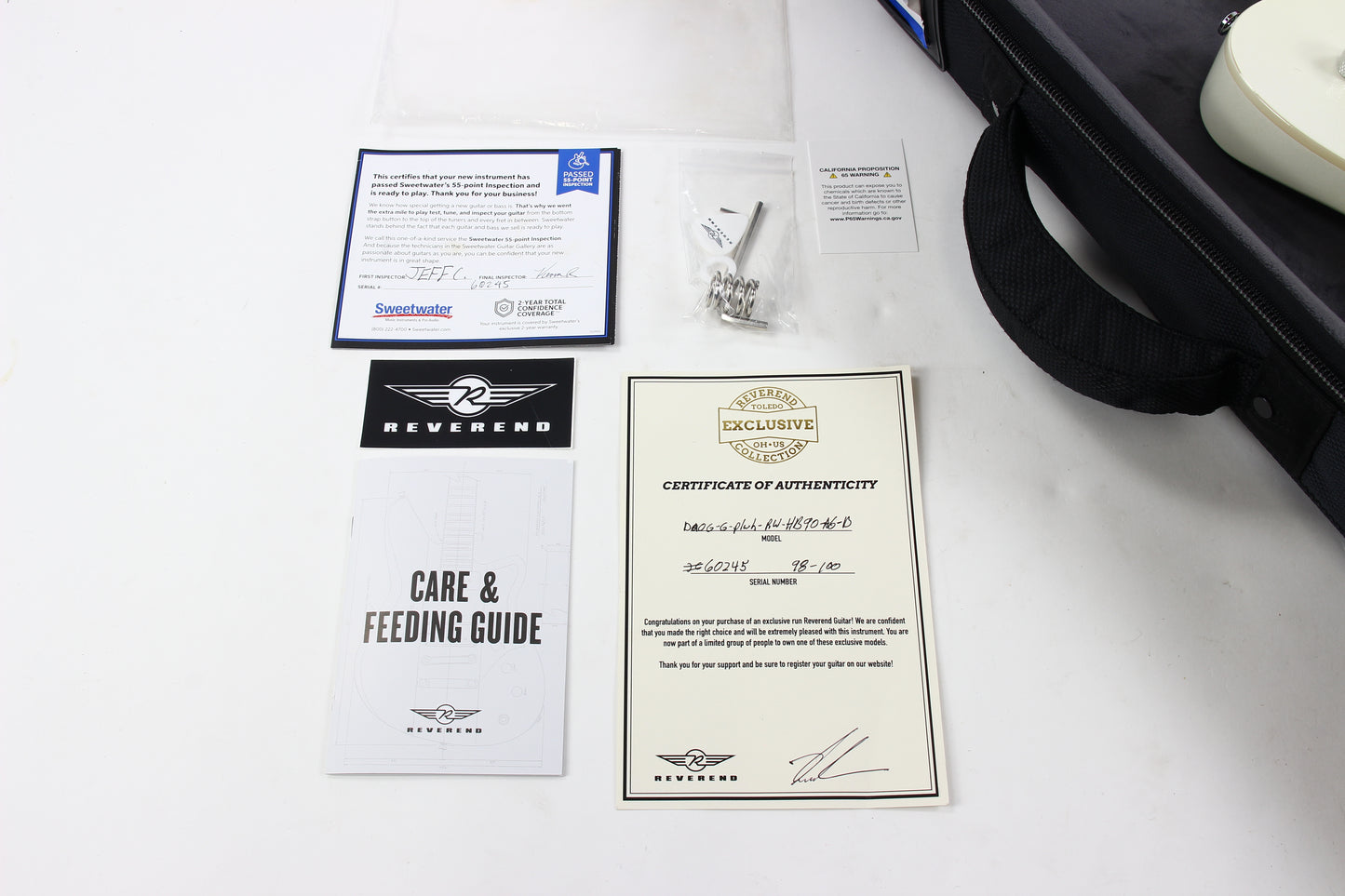 Reverend Double Agent OG Pearl Edition White Limited Run