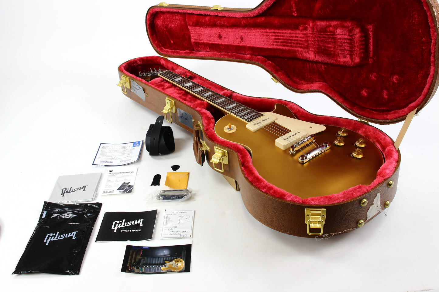 Gibson USA '50s Les Paul Standard 2023 P90 Goldtop Electric Guitar w Case