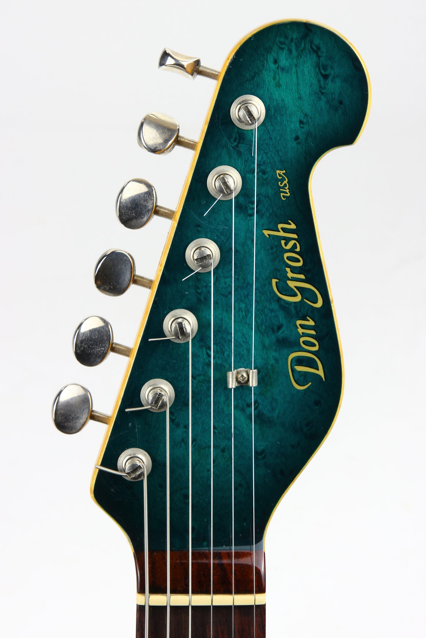 2003 Don Grosh USA Custom BENT TOP Tom Holmes Humbuckers & Piezo | Artist-Owned, Quilt Top, Matching Headstock