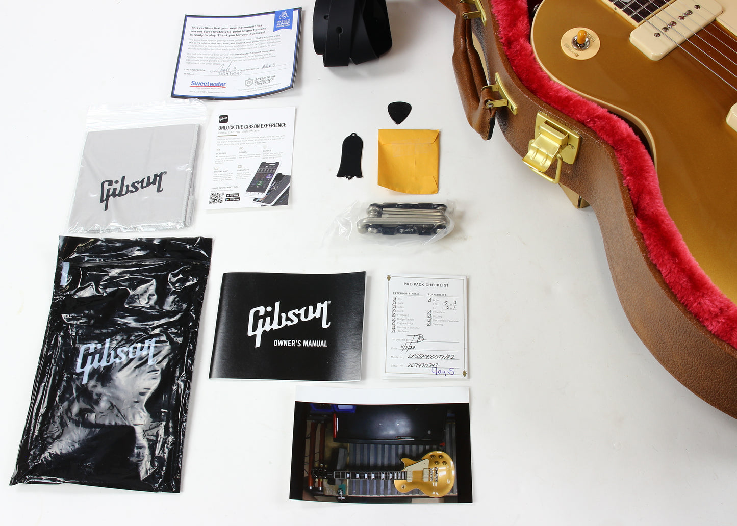 Gibson USA '50s Les Paul Standard 2023 P90 Goldtop Electric Guitar w Case