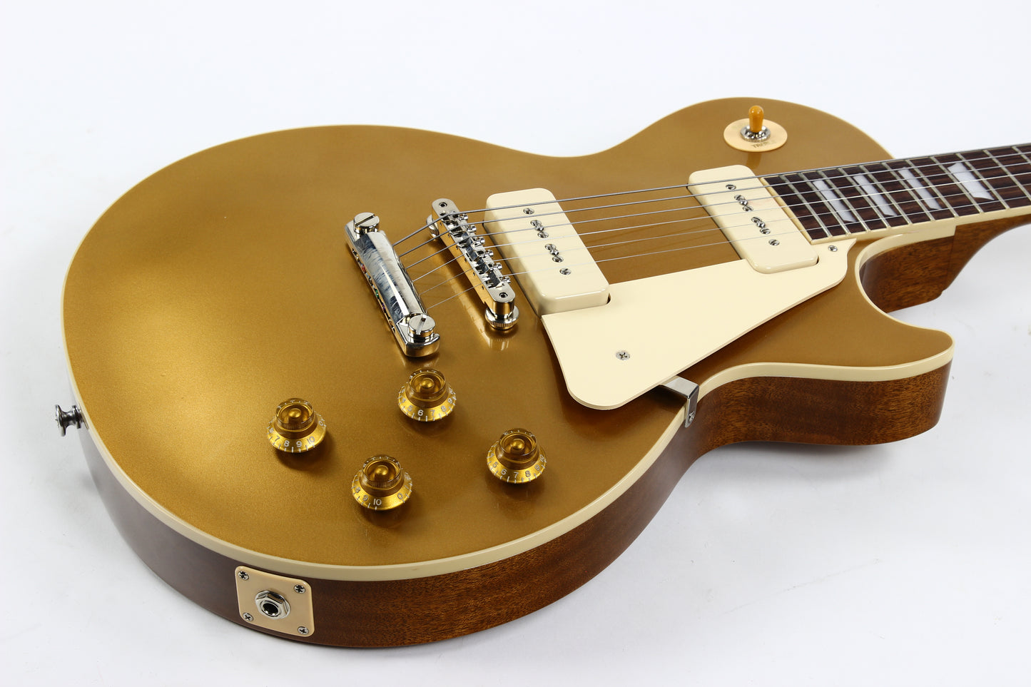 Gibson USA '50s Les Paul Standard 2023 P90 Goldtop Electric Guitar w Case