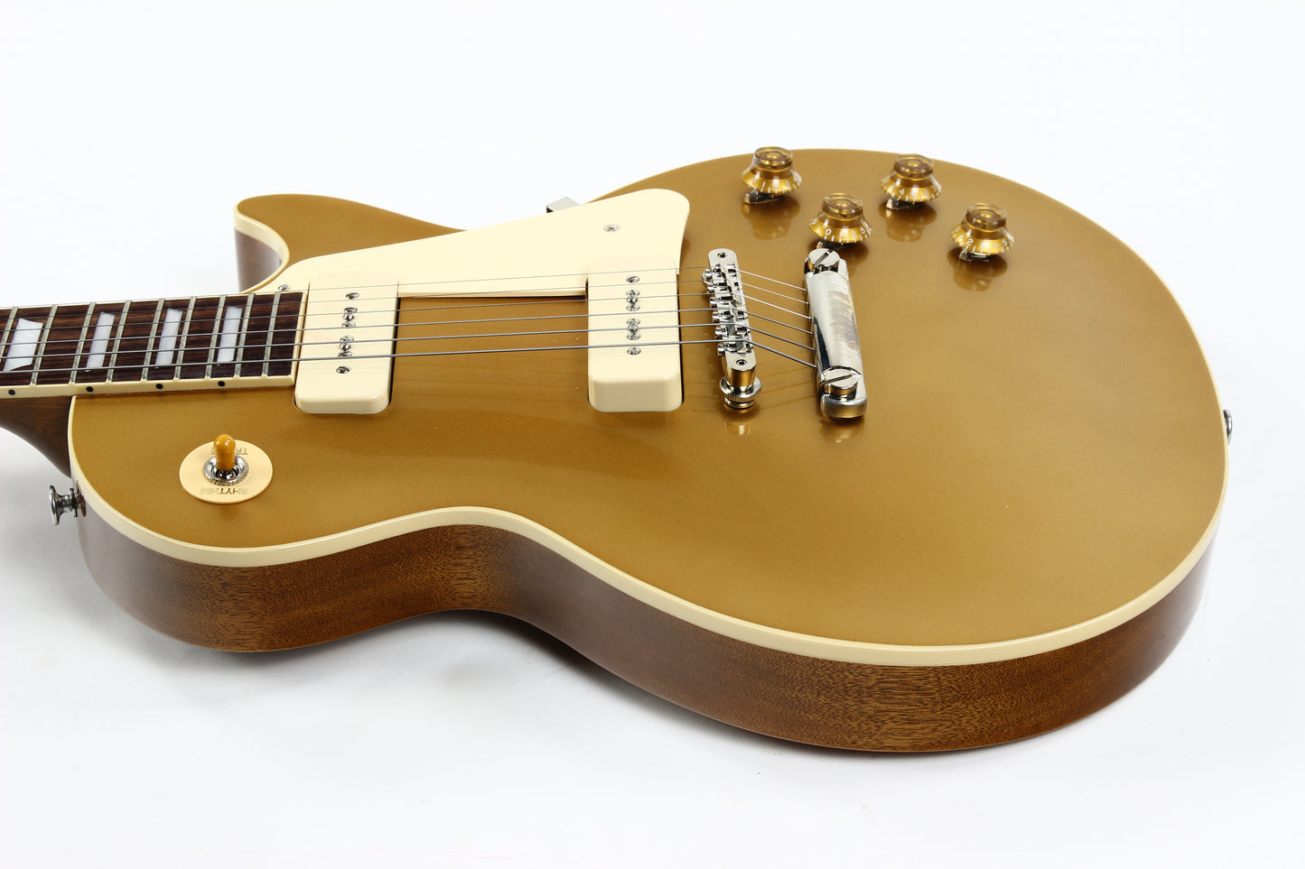 Gibson USA '50s Les Paul Standard 2023 P90 Goldtop Electric Guitar w Case
