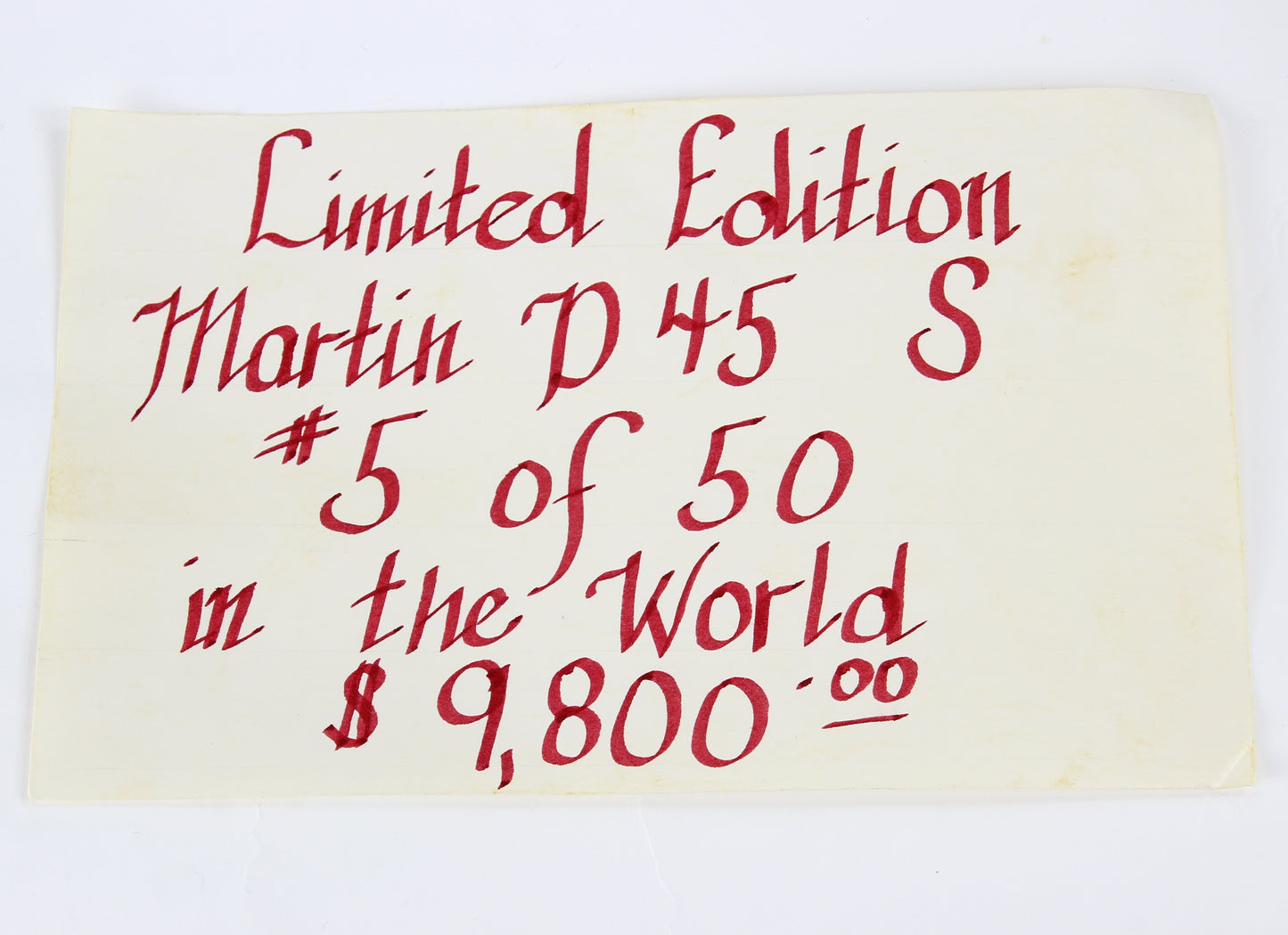 1992 Martin D-45S Deluxe 12-Fret Rare Limited Edition d45