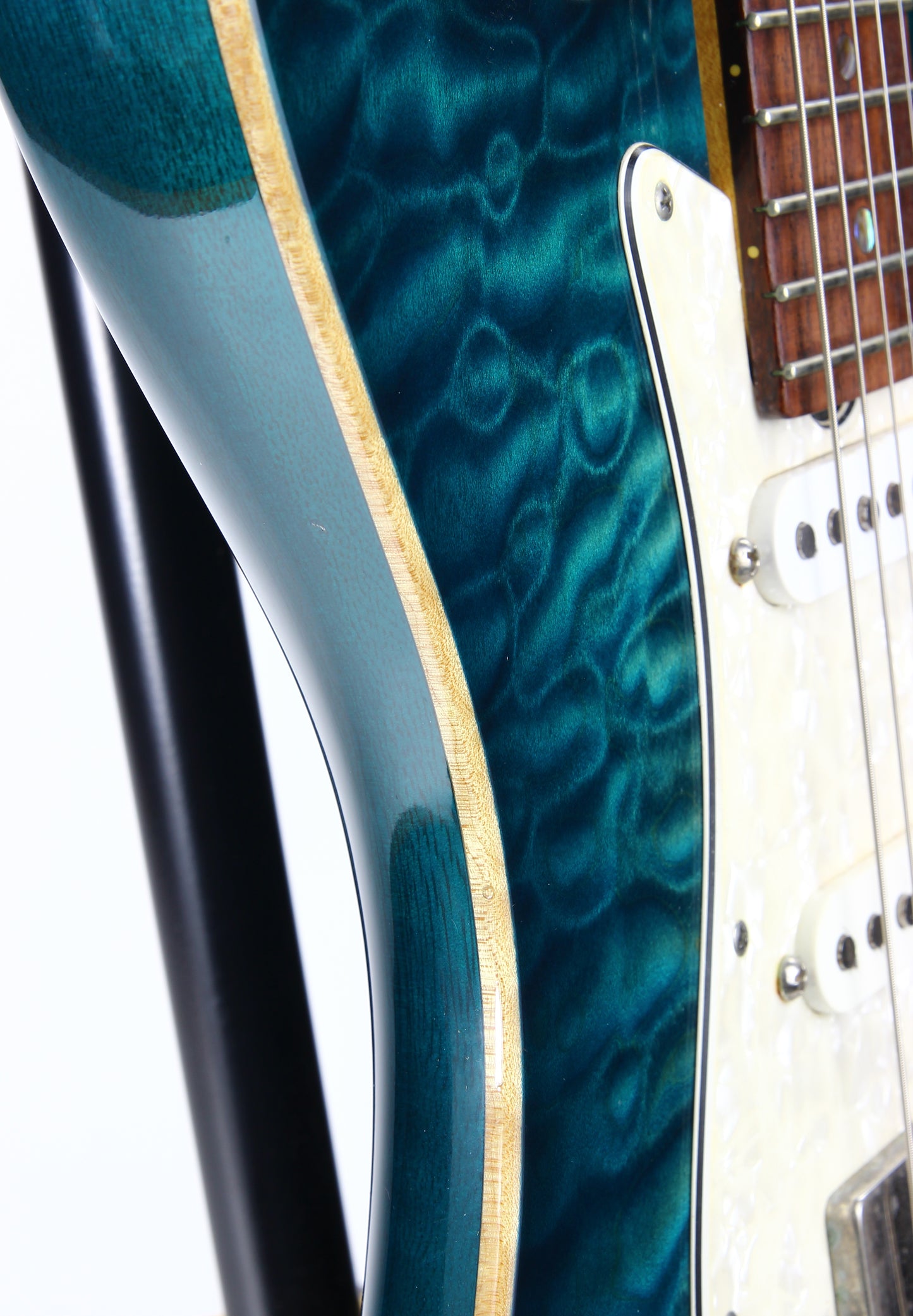 2003 Don Grosh USA Custom BENT TOP Tom Holmes Humbuckers & Piezo | Artist-Owned, Quilt Top, Matching Headstock