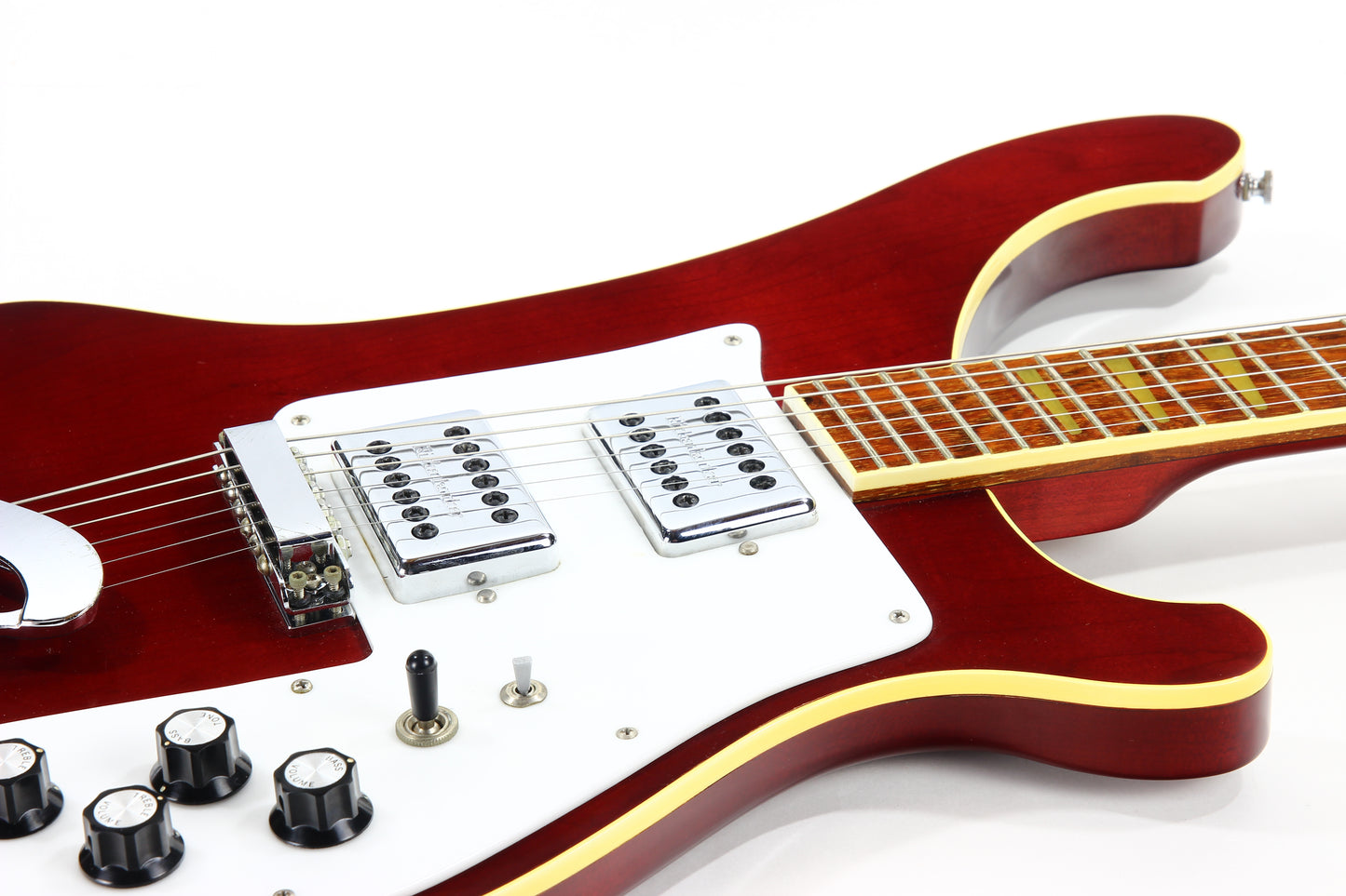 1982 Rickenbacker 481 Slant Fret BURGUNDYGLO - Clean, Original Case, Keys, 480 4001 6-String Guitar