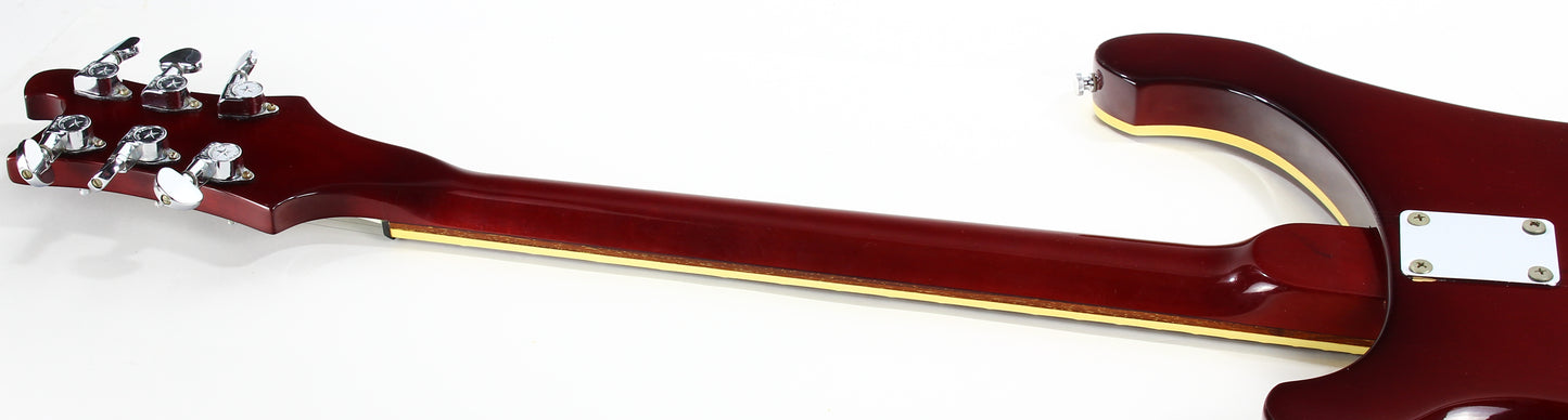 1982 Rickenbacker 481 Slant Fret BURGUNDYGLO - Clean, Original Case, Keys, 480 4001 6-String Guitar