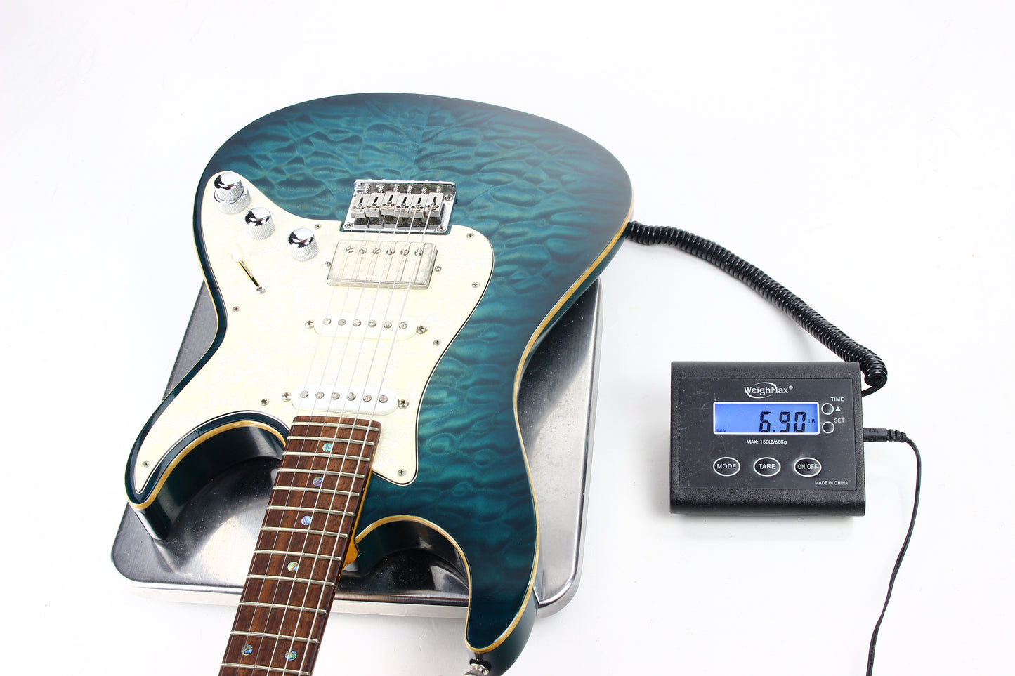2003 Don Grosh USA Custom BENT TOP Tom Holmes Humbuckers & Piezo | Artist-Owned, Quilt Top, Matching Headstock
