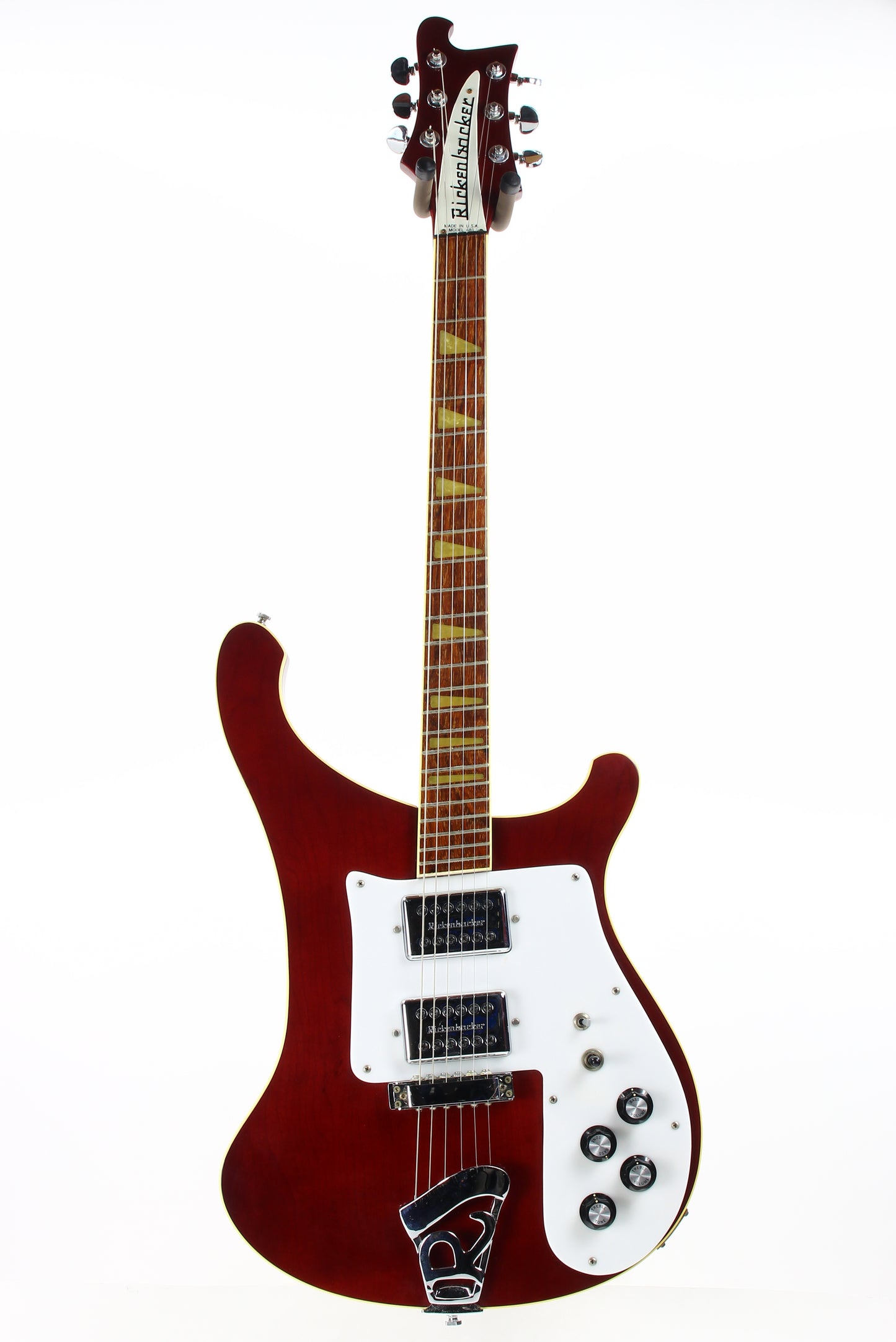 1982 Rickenbacker 481 Slant Fret BURGUNDYGLO - Clean, Original Case, Keys, 480 4001 6-String Guitar