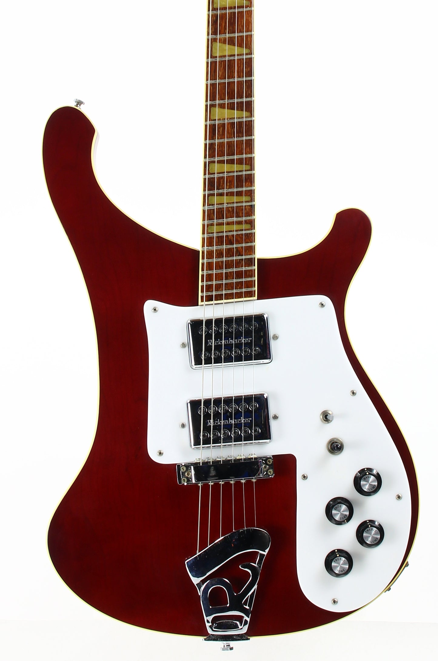 1982 Rickenbacker 481 Slant Fret BURGUNDYGLO - Clean, Original Case, Keys, 480 4001 6-String Guitar