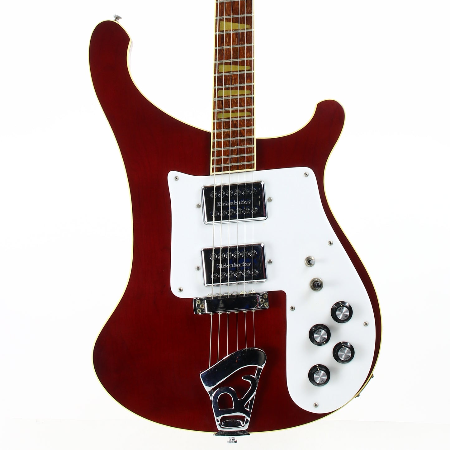 1982 Rickenbacker 481 Slant Fret BURGUNDYGLO - Clean, Original Case, Keys, 480 4001 6-String Guitar