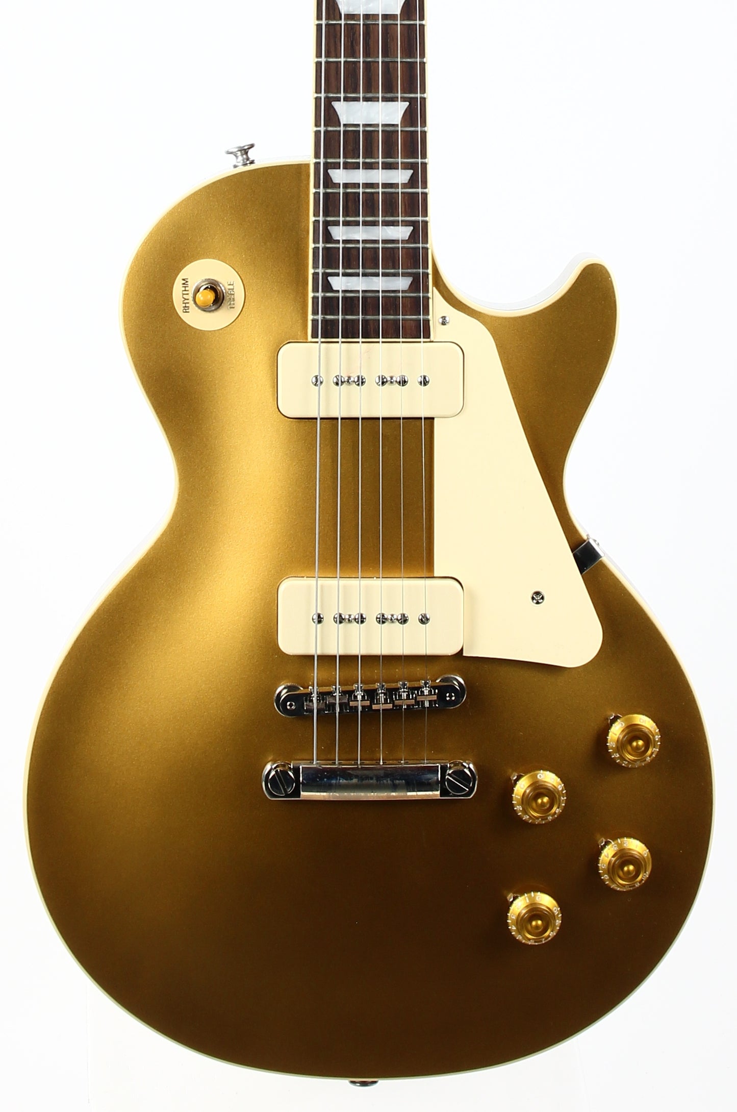Gibson USA '50s Les Paul Standard 2023 P90 Goldtop Electric Guitar w Case