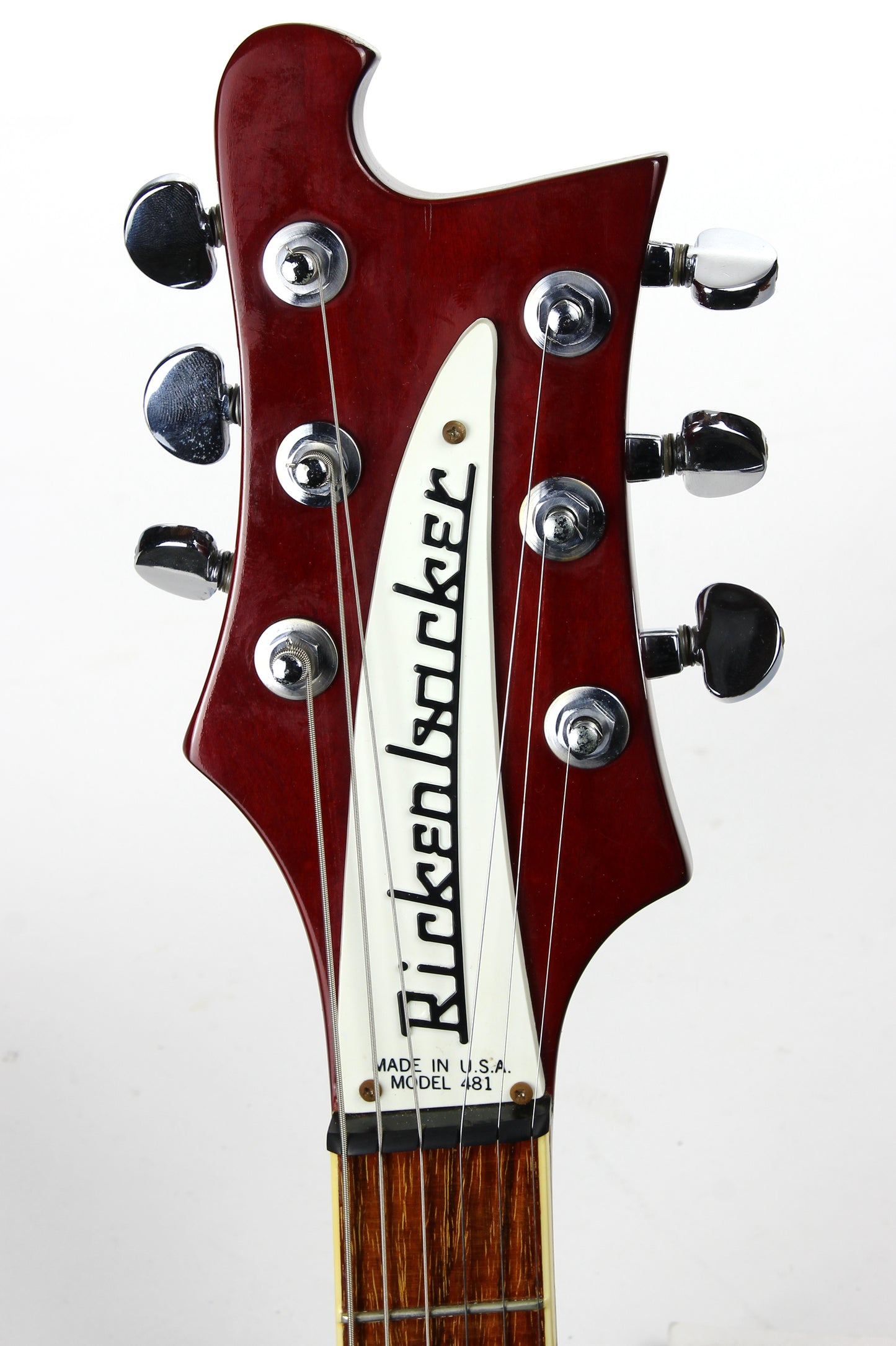 1982 Rickenbacker 481 Slant Fret BURGUNDYGLO - Clean, Original Case, Keys, 480 4001 6-String Guitar