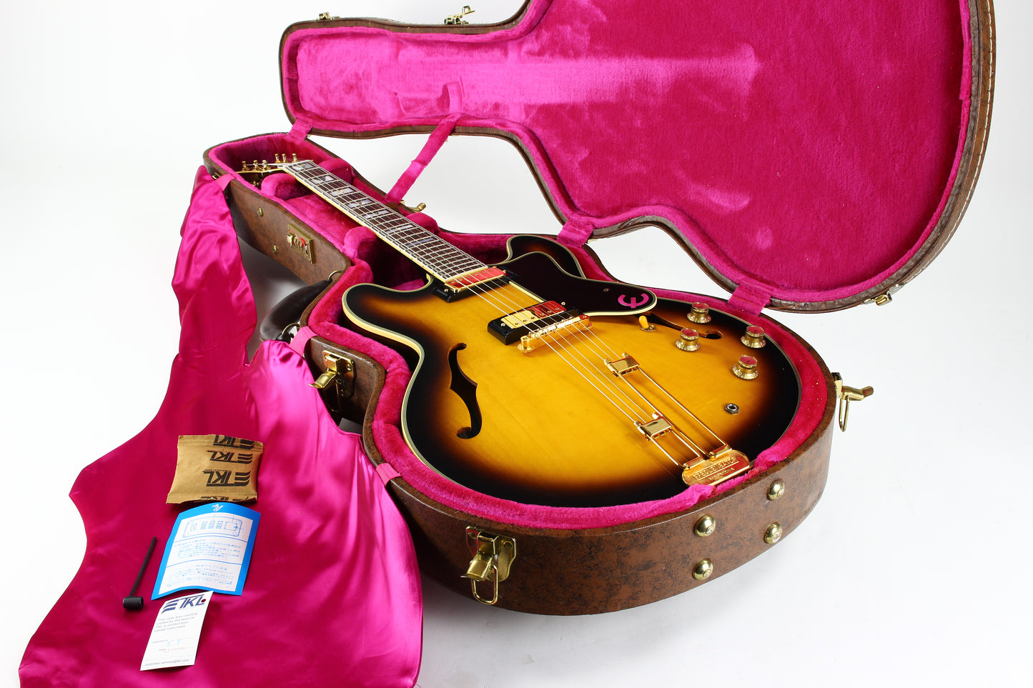2004 Epiphone USA '64 Sheraton John Lee Hooker Japan Elitist Sunburst Boogie Man NITRO FINISH!