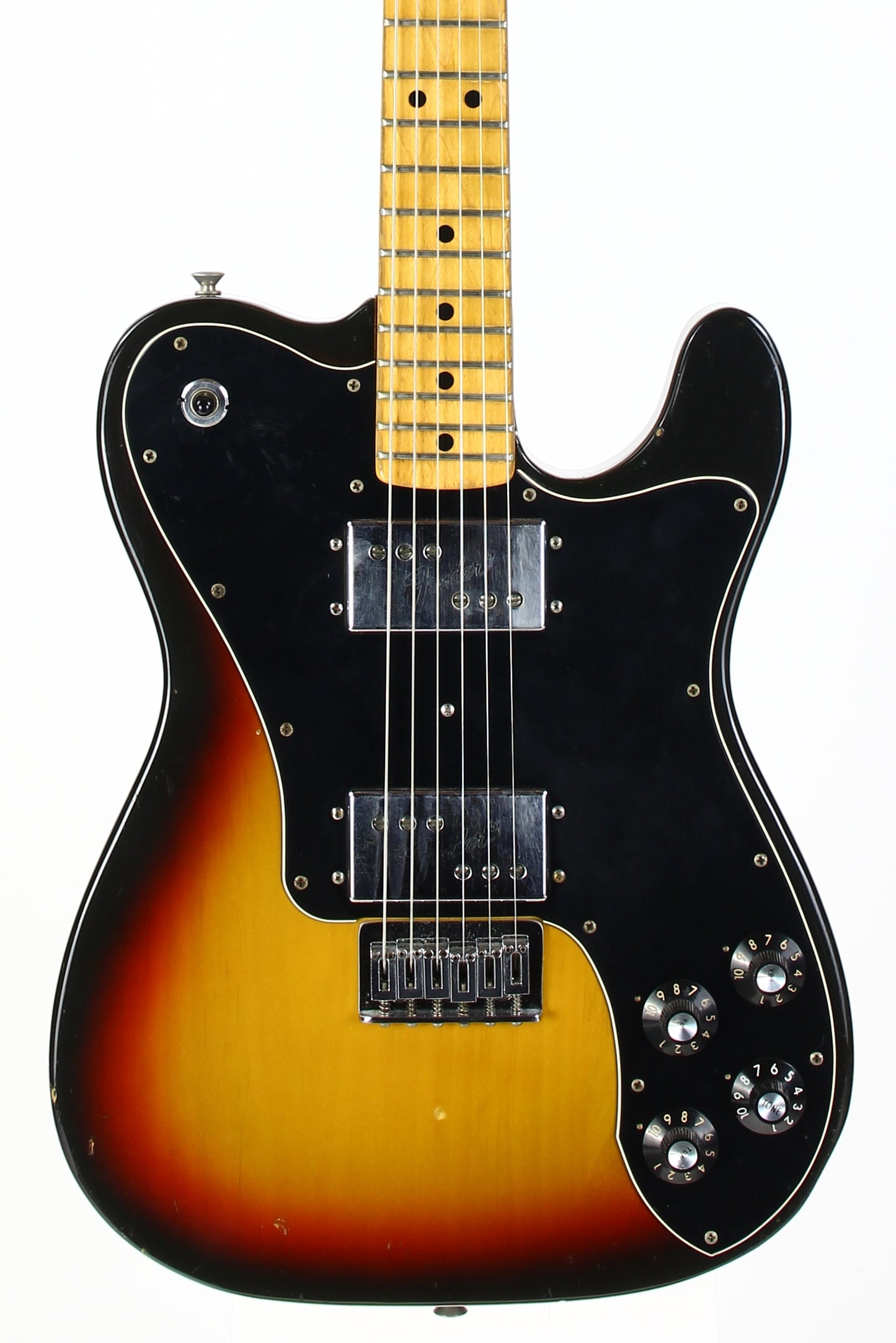1975 Fender Telecaster Deluxe Sunburst Vintage Guitar Wide Range Humbuckers! NOT REISSUE!