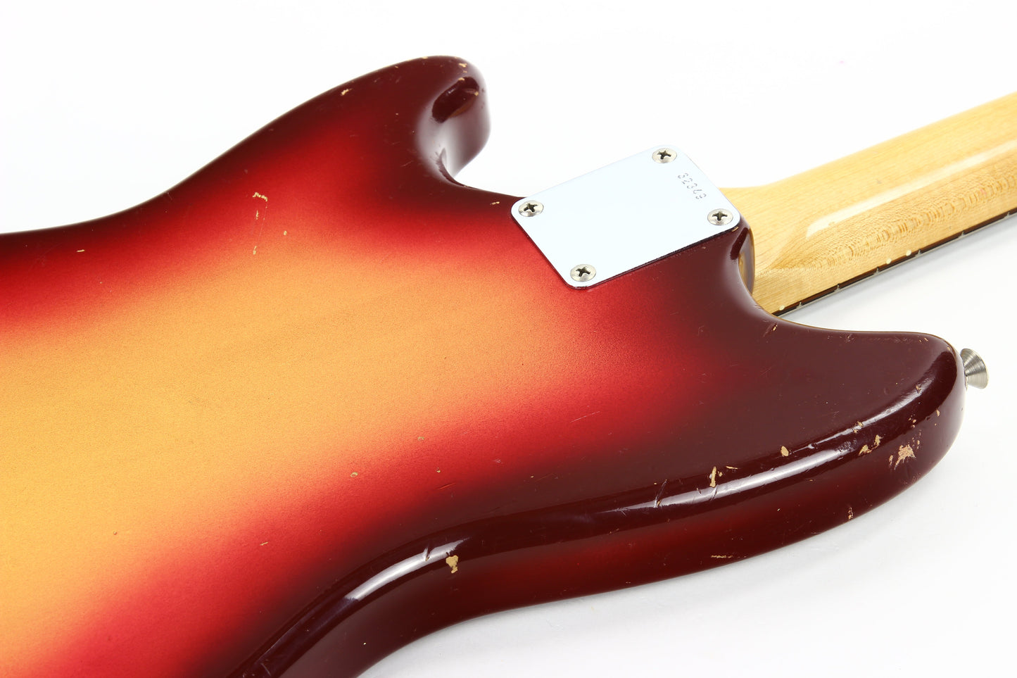 1961 Fender Duo Sonic Vintage PRE-CBS Electric Guitar -- Slab-Board, Sunburst, musicmaster, mustang, hardtail