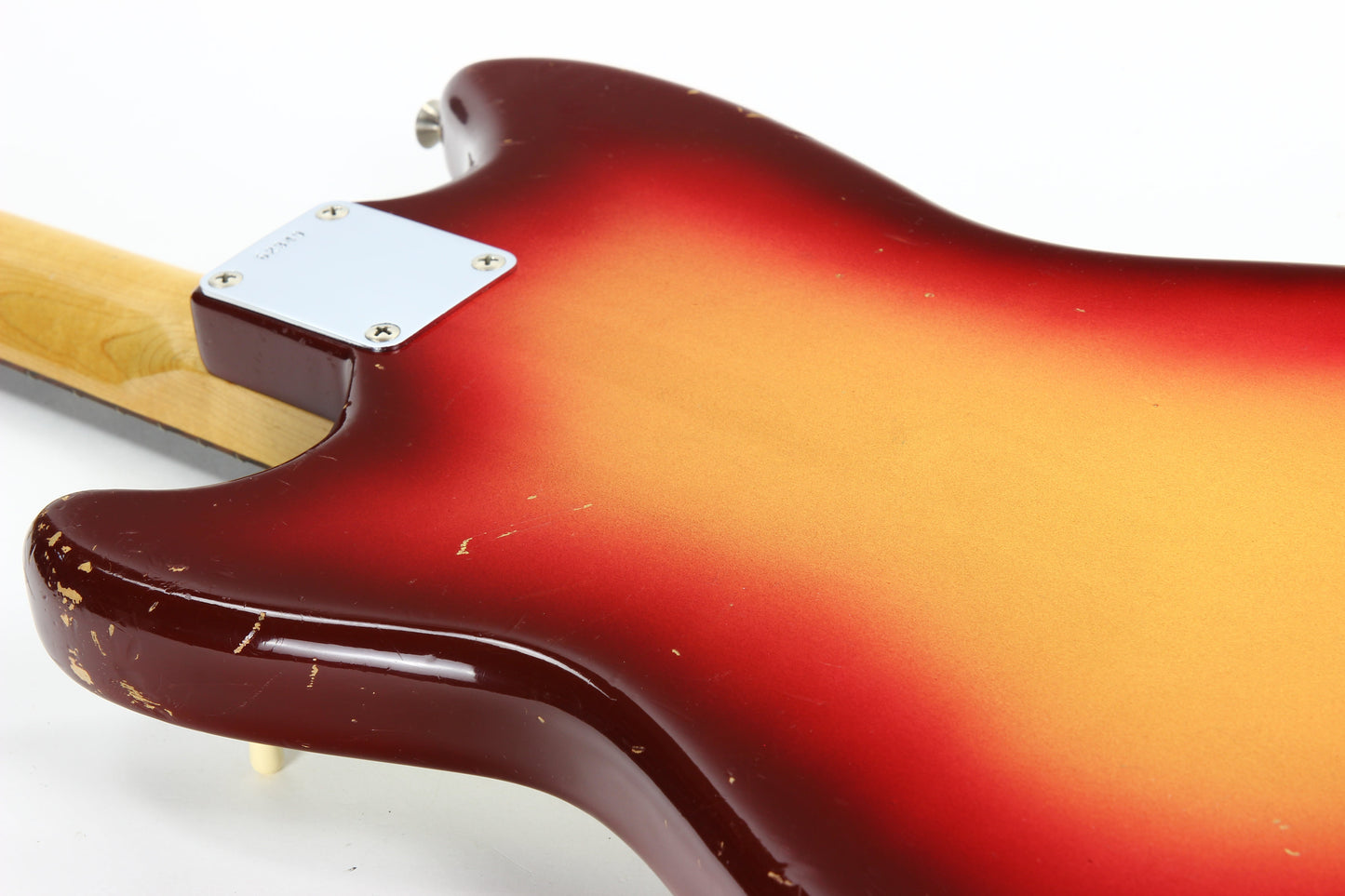 1961 Fender Duo Sonic Vintage PRE-CBS Electric Guitar -- Slab-Board, Sunburst, musicmaster, mustang, hardtail