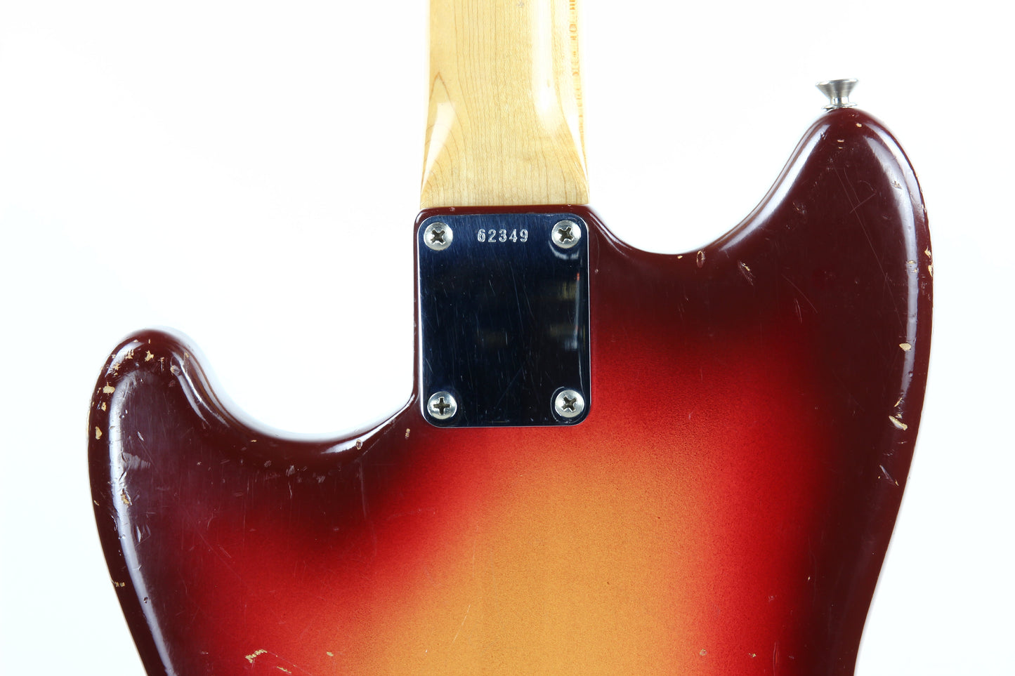 1961 Fender Duo Sonic Vintage PRE-CBS Electric Guitar -- Slab-Board, Sunburst, musicmaster, mustang, hardtail