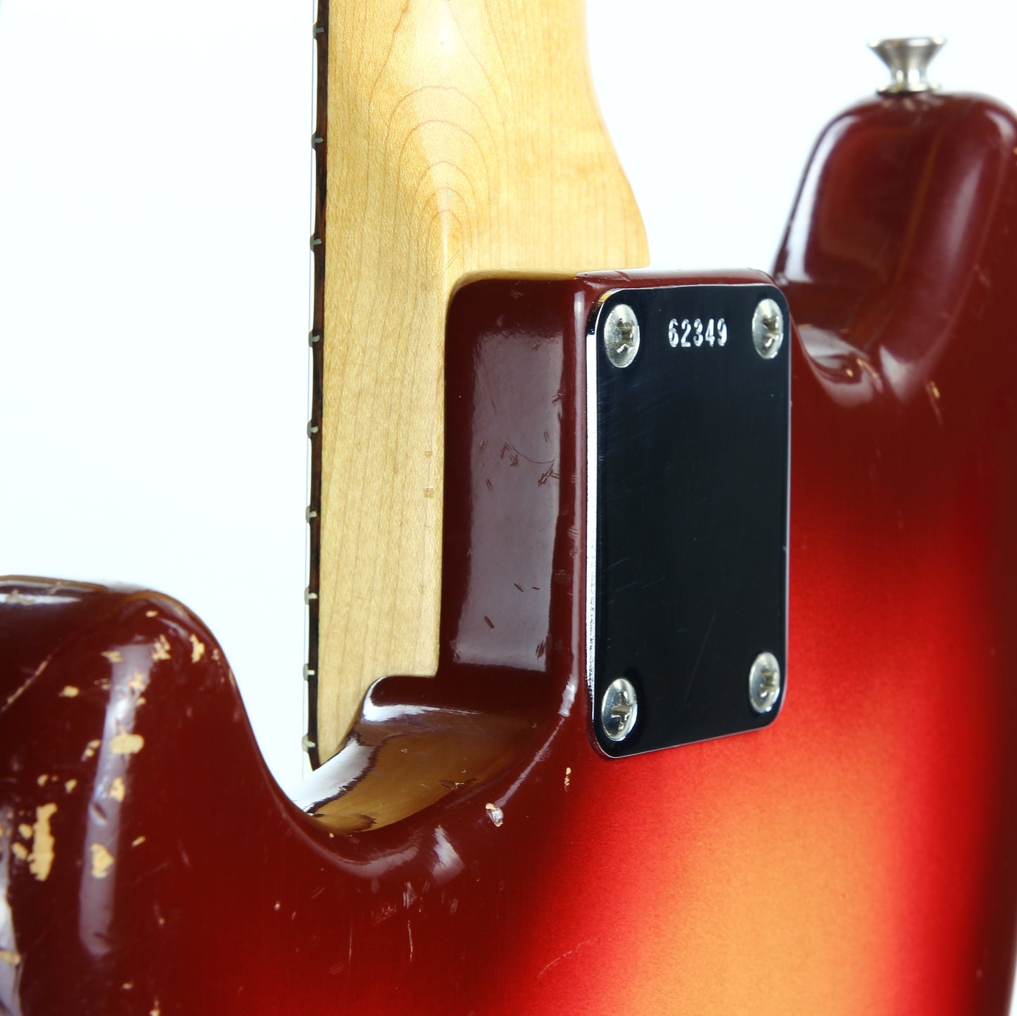 1961 Fender Duo Sonic Vintage PRE-CBS Electric Guitar -- Slab-Board, Sunburst, musicmaster, mustang, hardtail