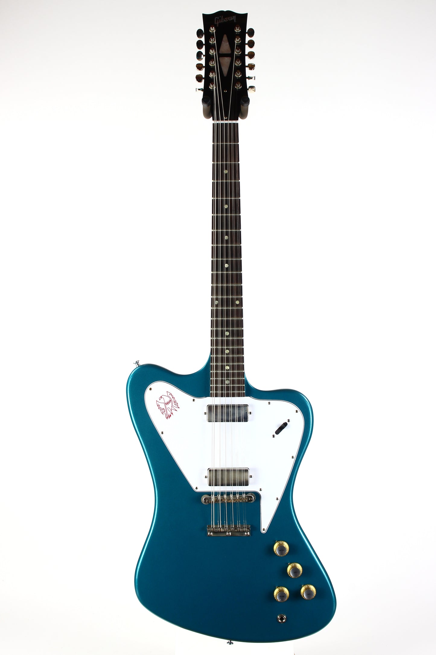 Gibson Custom Shop 1965 Non-Reverse Firebird V 12-String Reissue Electric Guitar Aqua Mist VOS