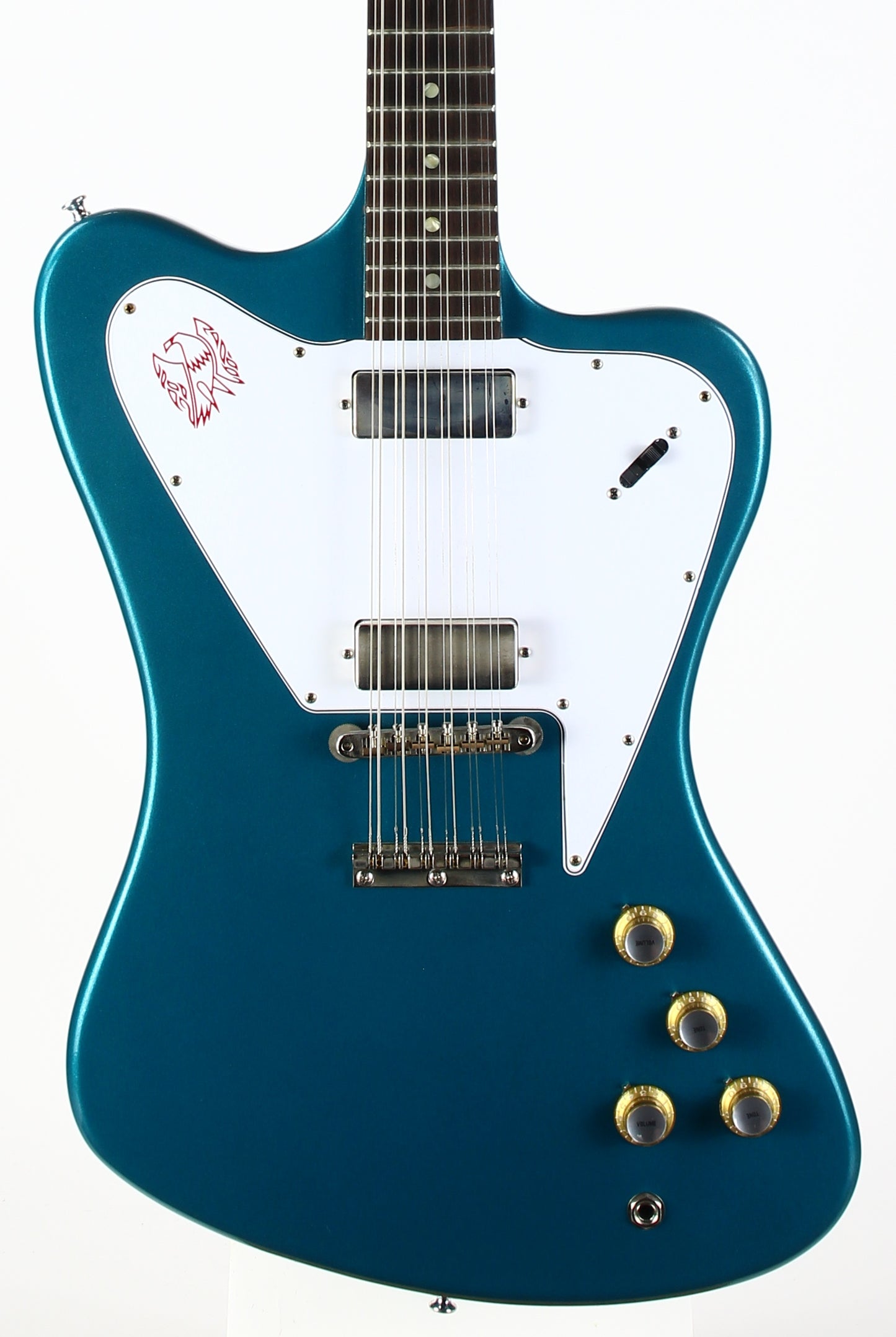 Gibson Custom Shop 1965 Non-Reverse Firebird V 12-String Reissue Electric Guitar Aqua Mist VOS