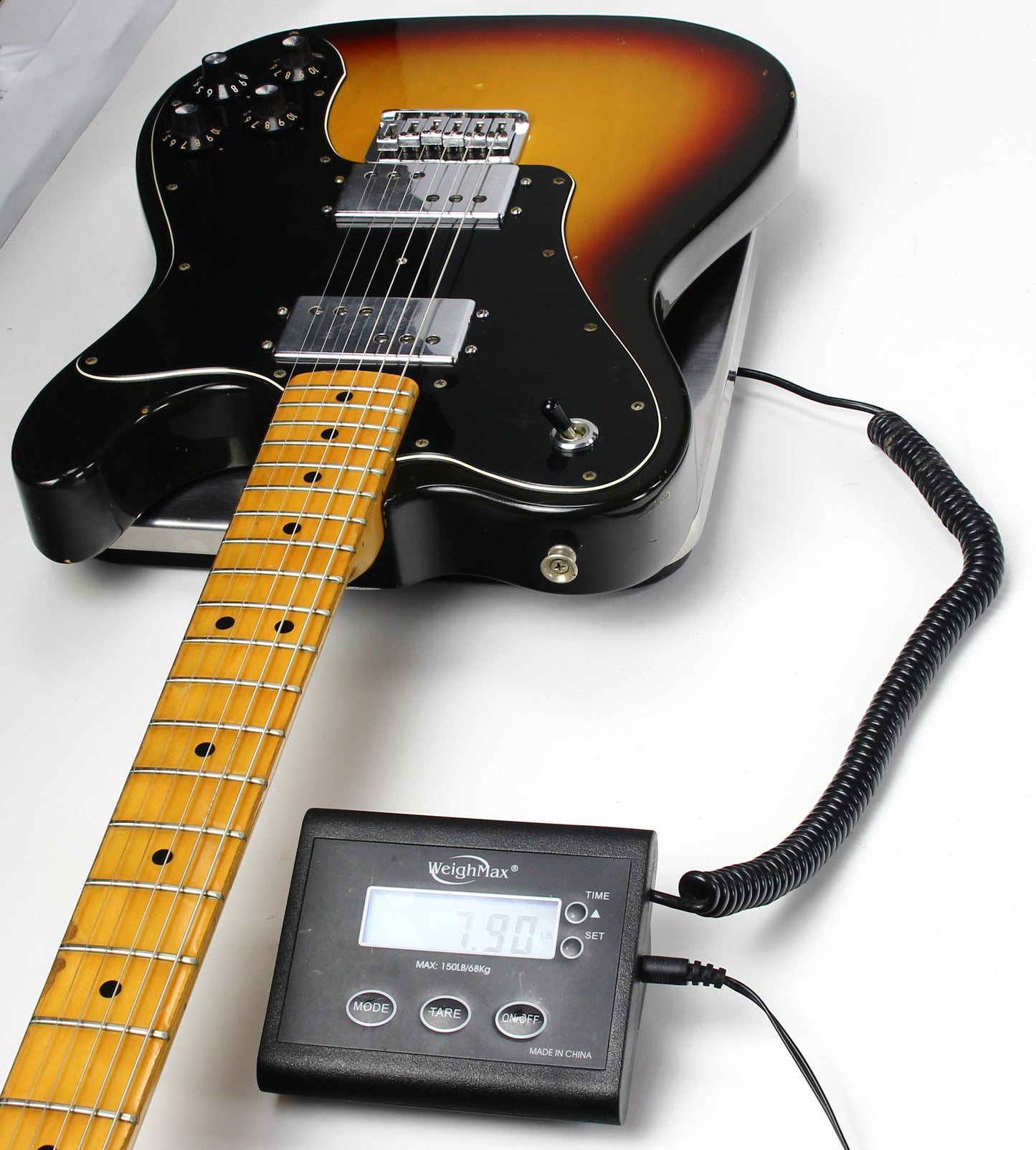 1975 Fender Telecaster Deluxe Sunburst Vintage Guitar Wide Range Humbuckers! NOT REISSUE!